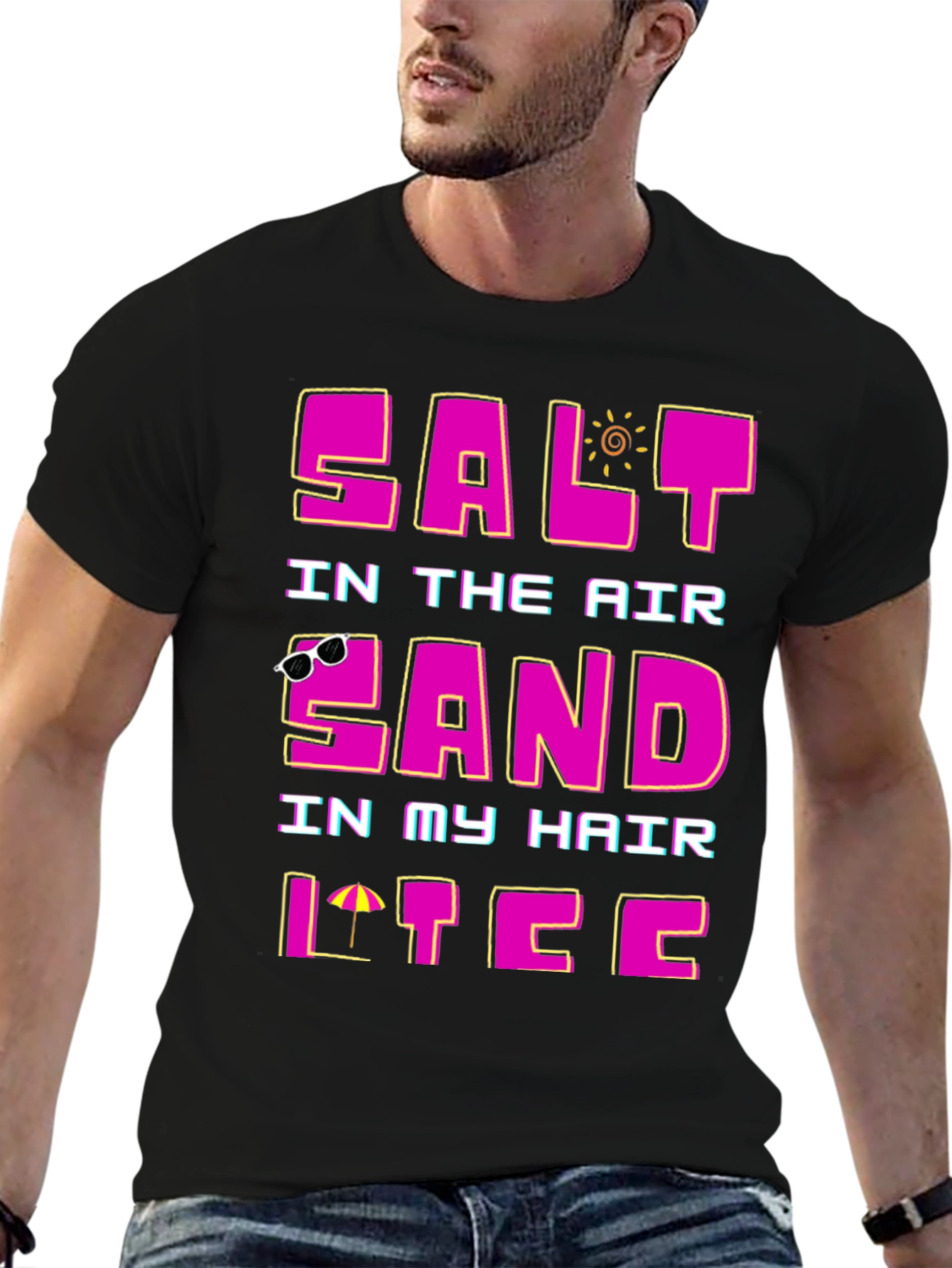 Salt Air Sand Hair T-Shirt - Summer Vacation Tee