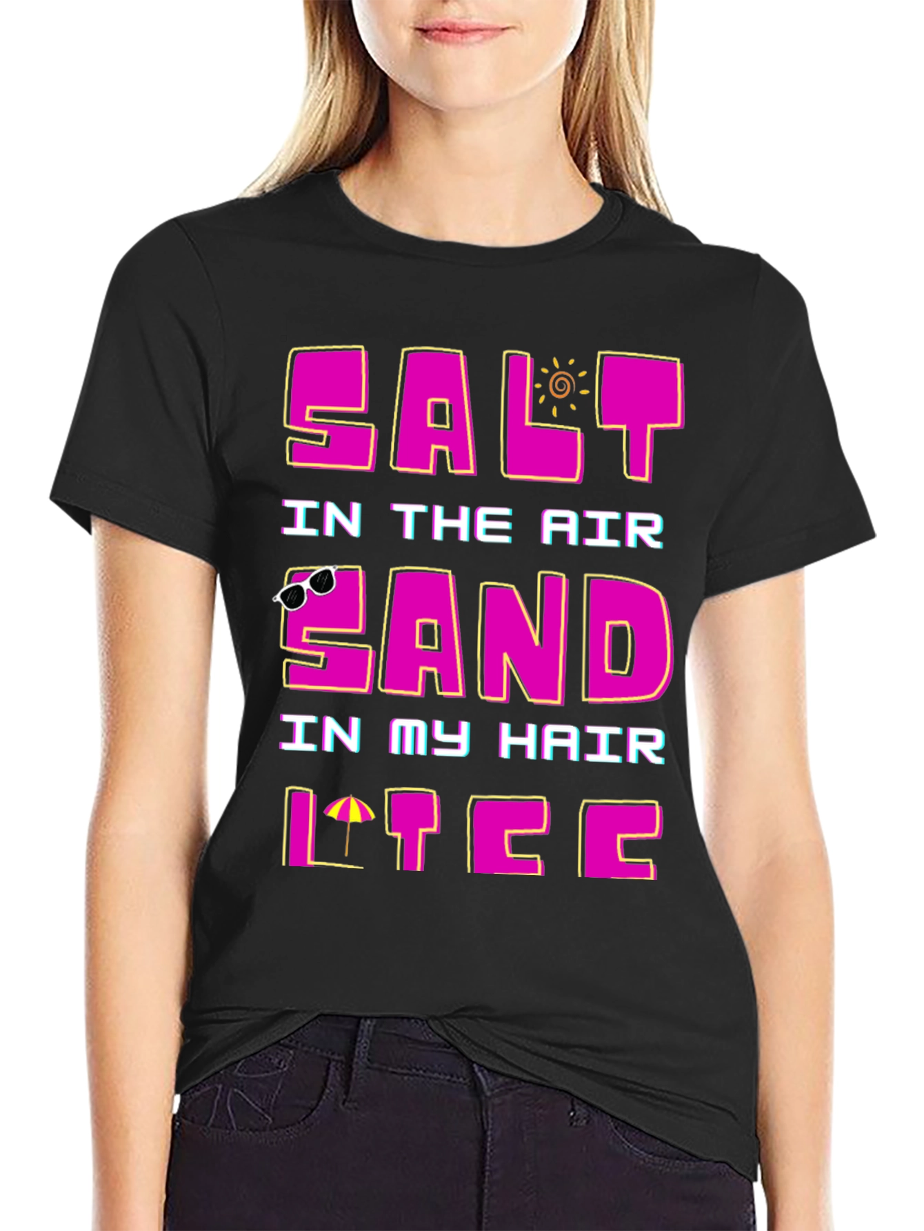 Salt Air Sand Hair T-Shirt - Summer Vacation Tee