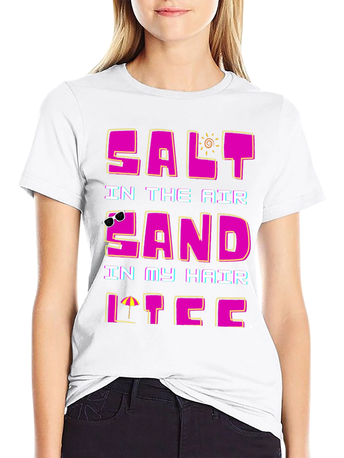 Salt Air Sand Hair T-Shirt - Summer Vacation Tee