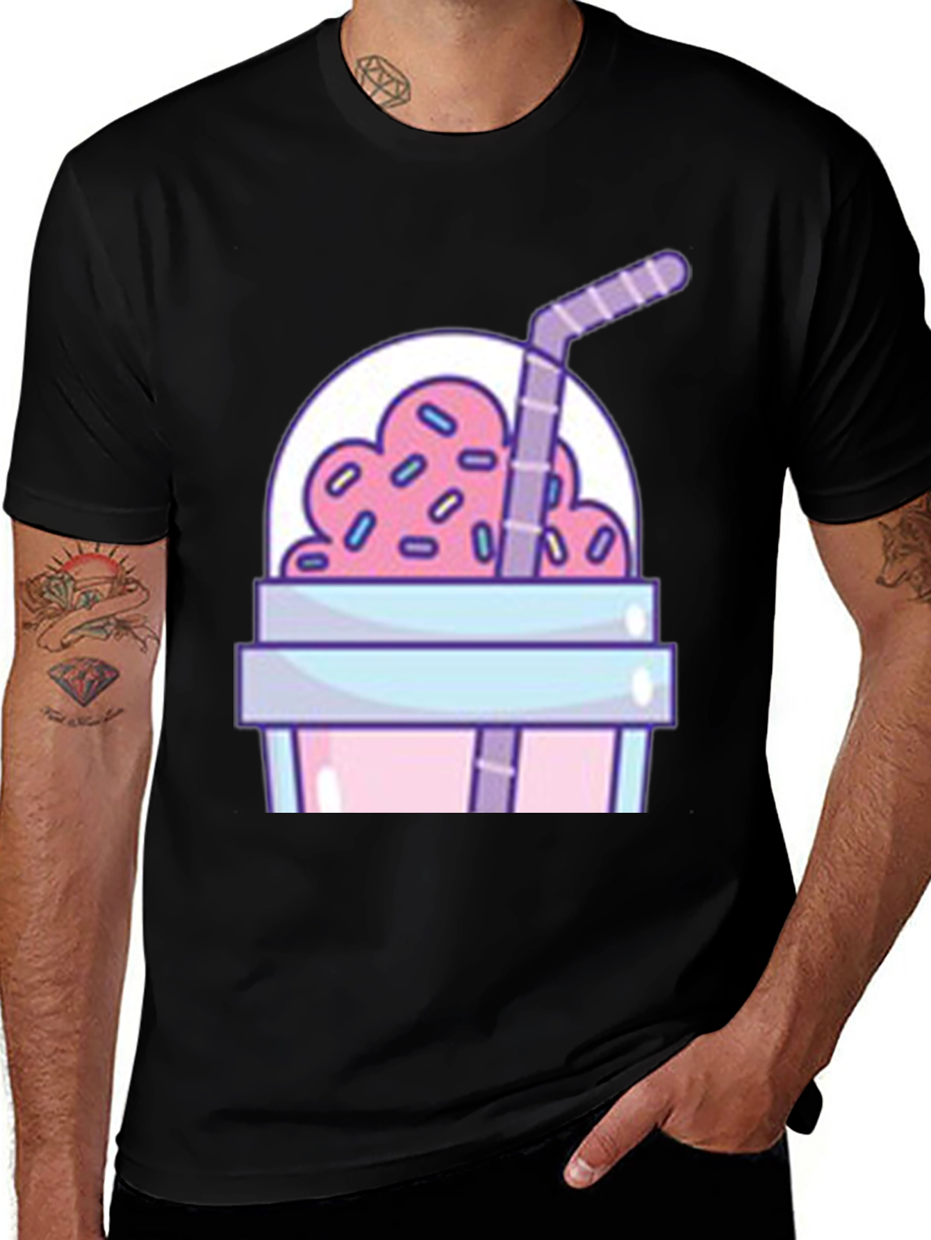 Milkshake Graphic Tee - Fun Novelty T-Shirt