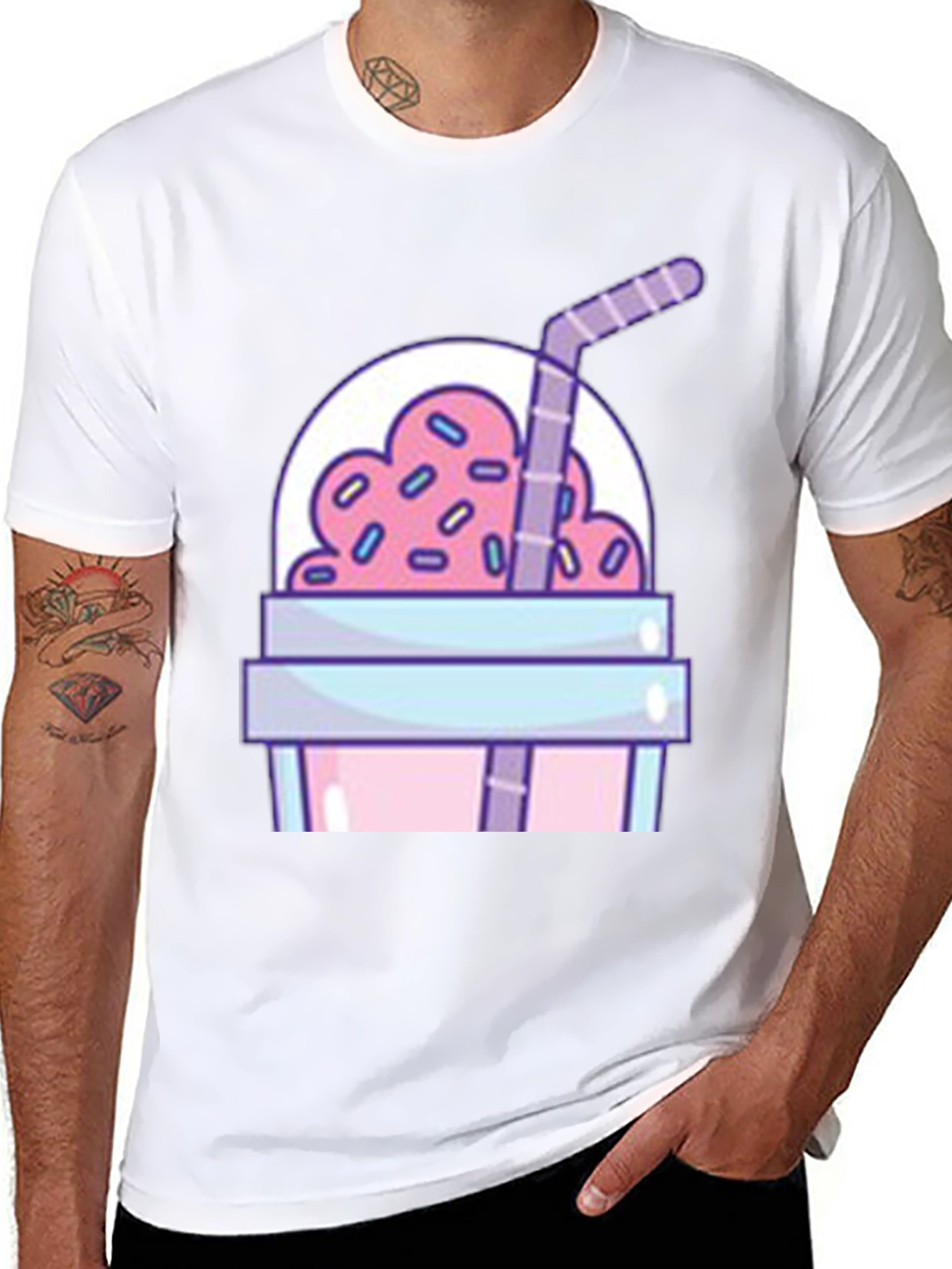 Milkshake Graphic Tee - Fun Novelty T-Shirt