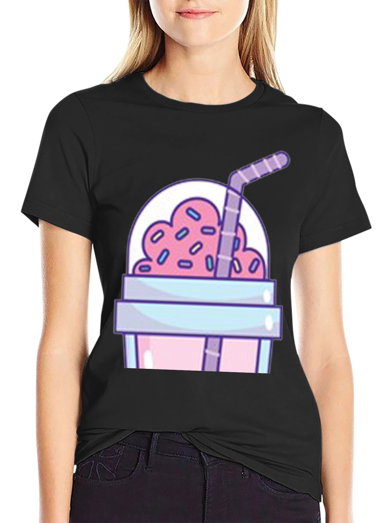 Milkshake Graphic Tee - Fun Novelty T-Shirt