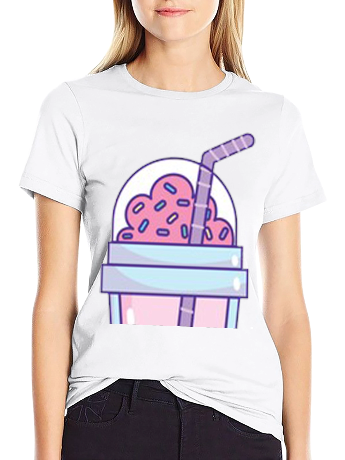 Milkshake Graphic Tee - Fun Novelty T-Shirt
