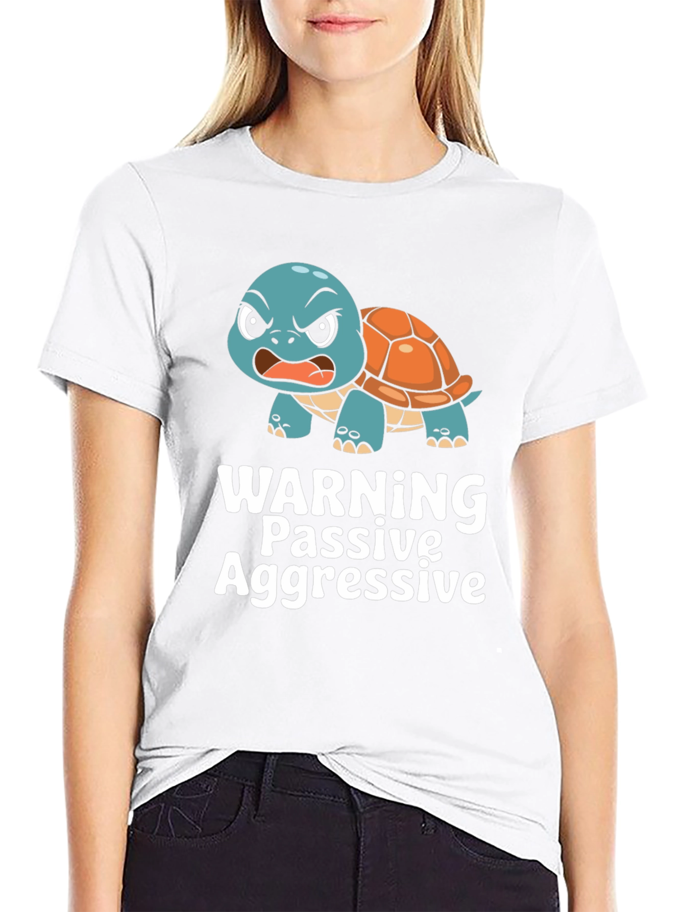 Warning Passive Aggressive Angry Turtle T-Shirt