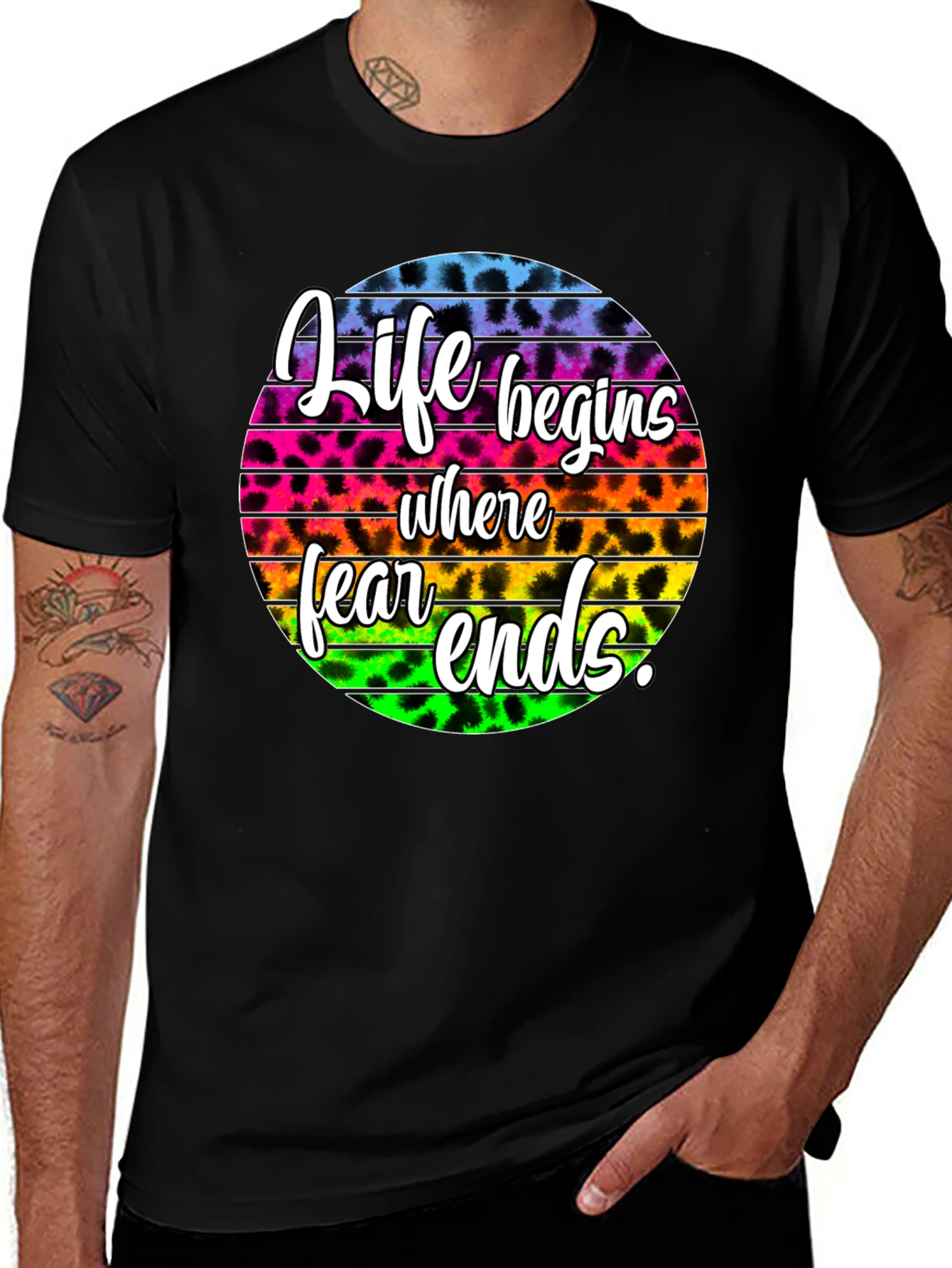 Life Begins Where Fear Ends Graphic Tee
