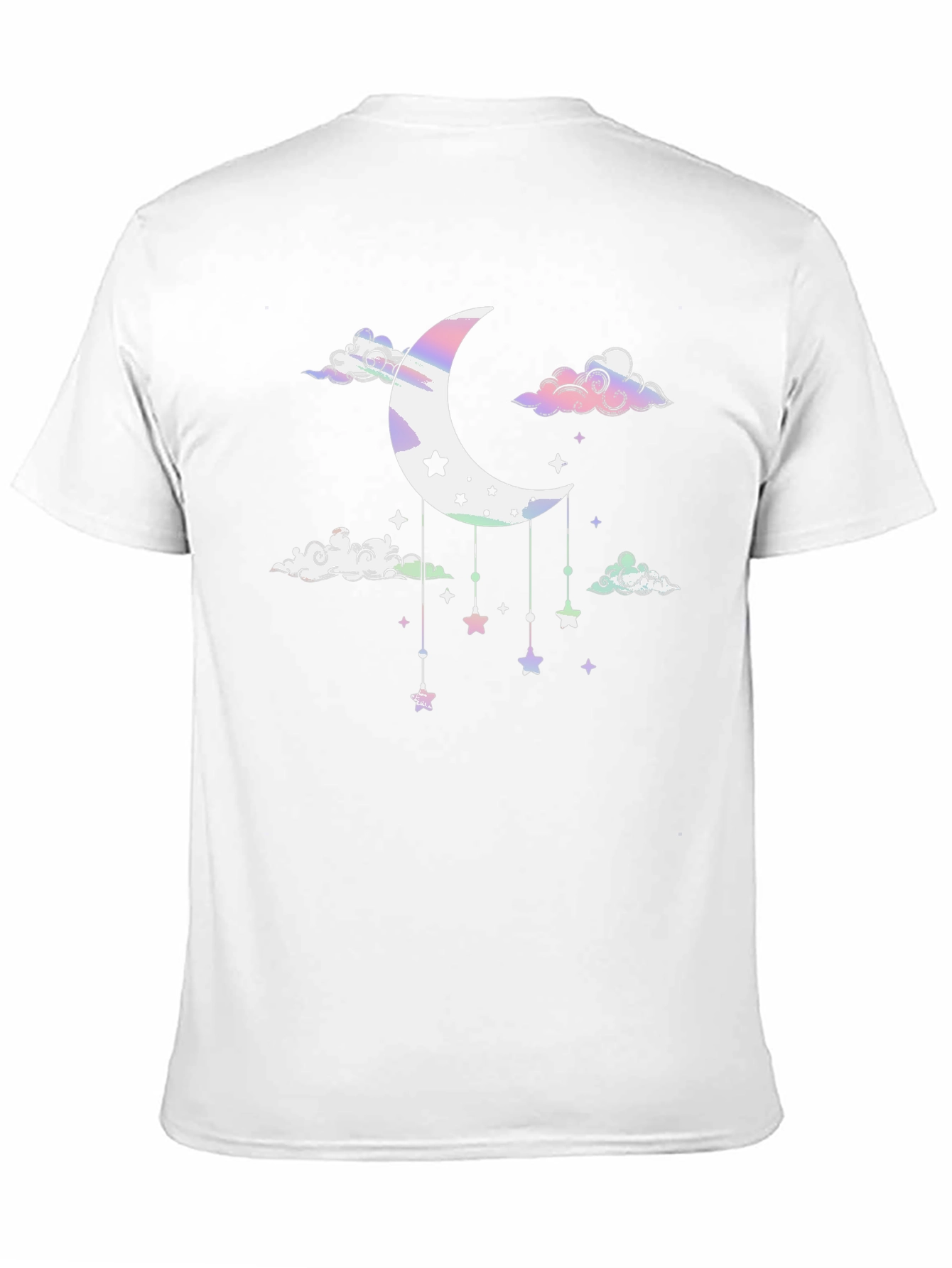 Celestial Dreamscape Tee: Moon & Stars