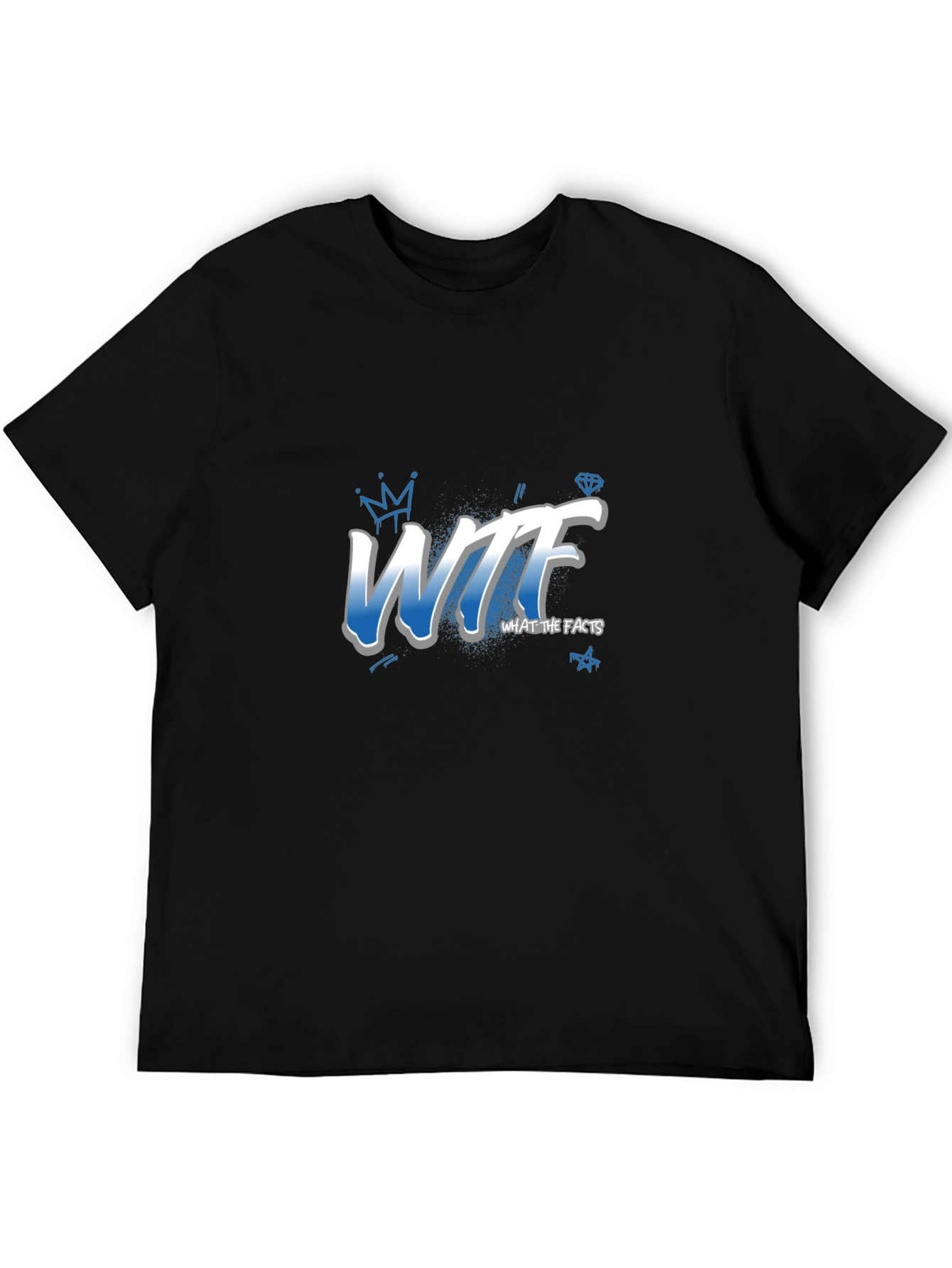 WTF What the Facts Black T-Shirt
