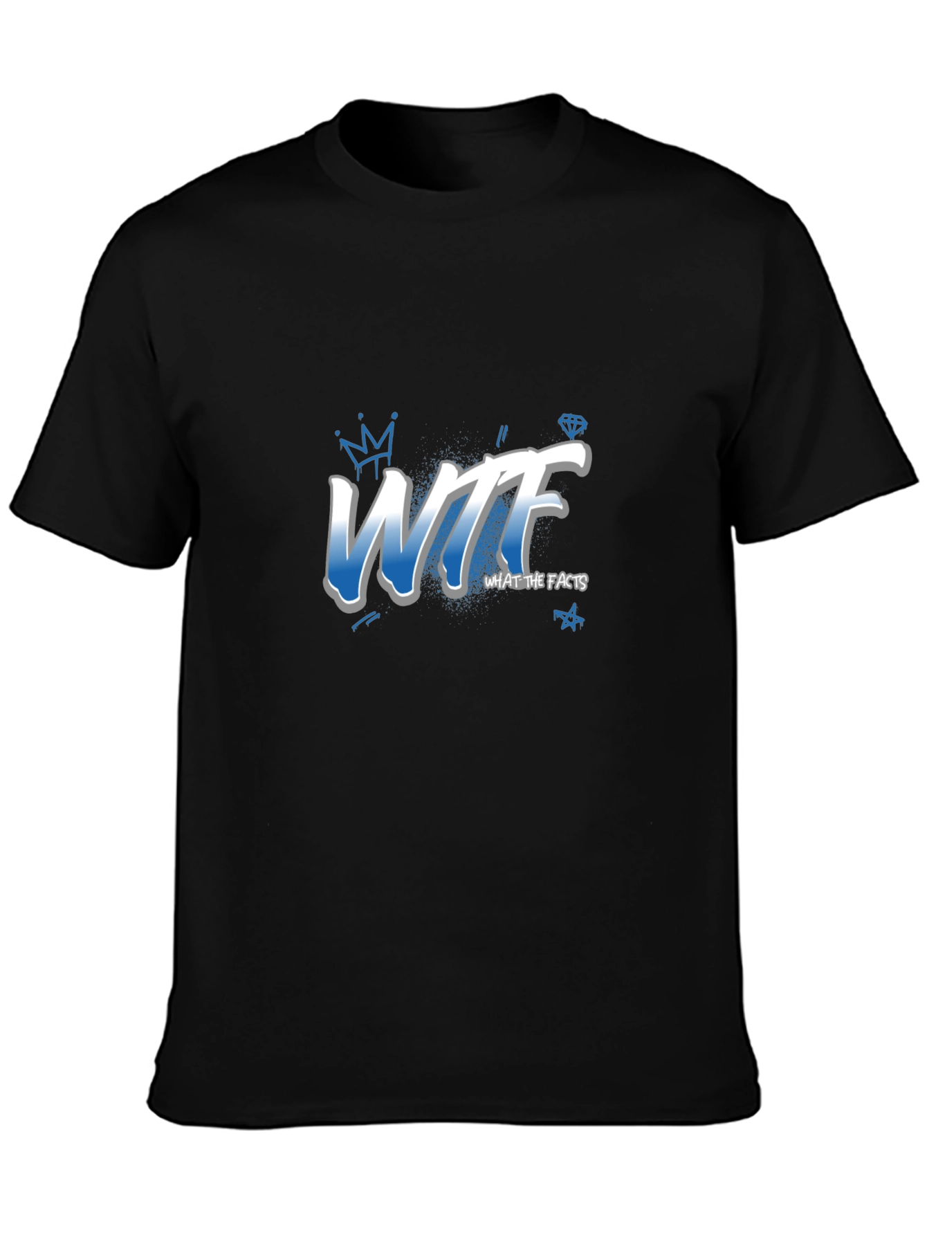 WTF What the Facts Black T-Shirt