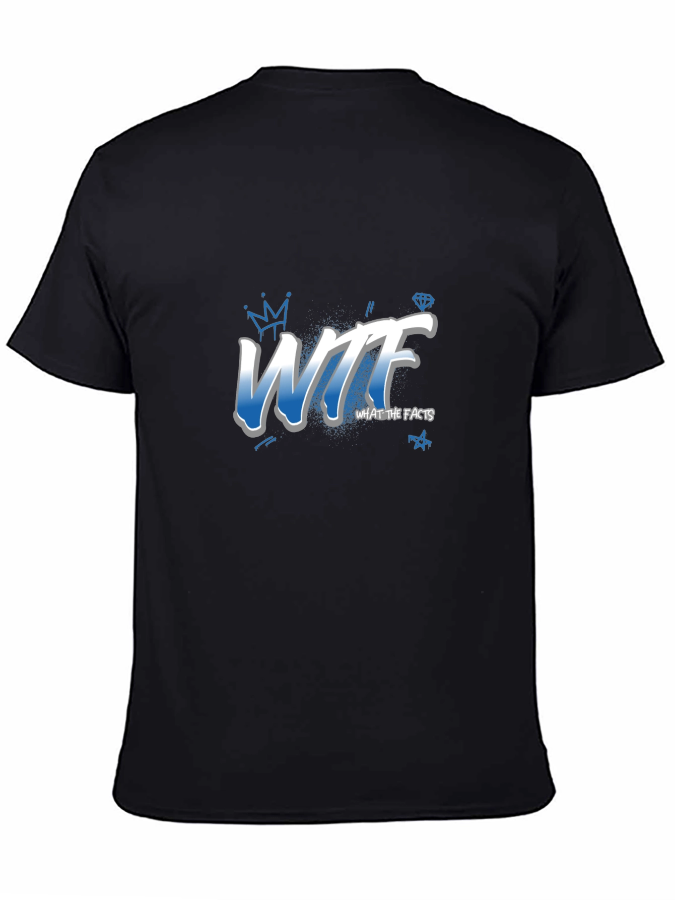 WTF What the Facts Black T-Shirt