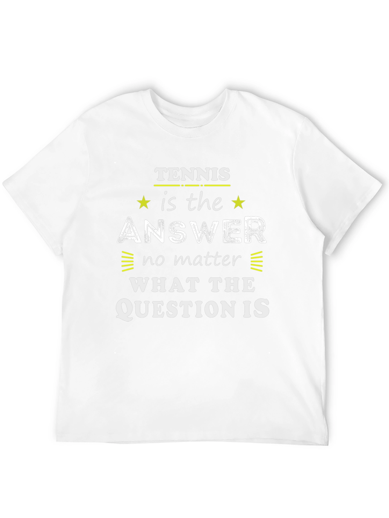 Tennis is the Answer T-Shirt - Black