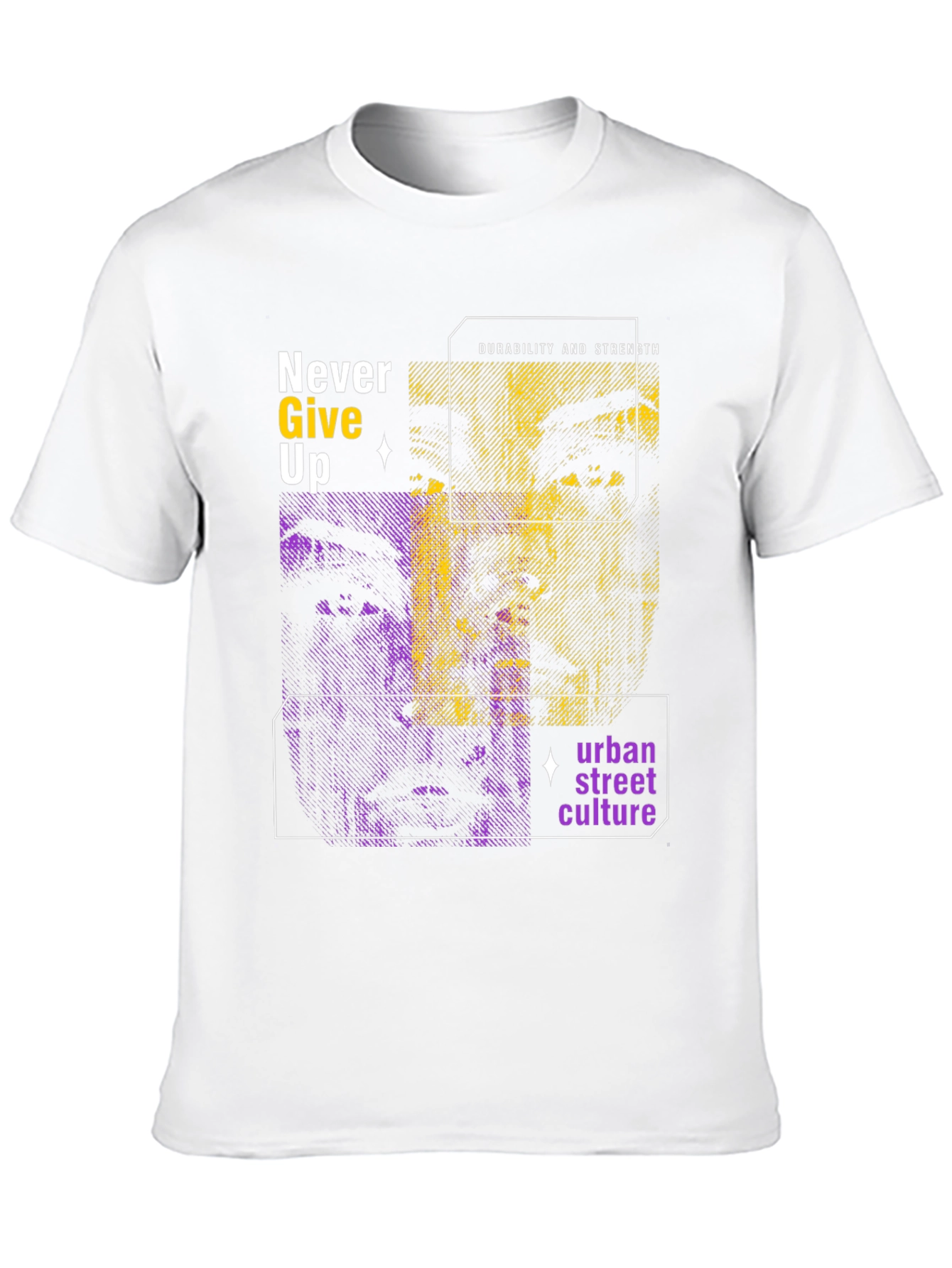 Never Give Up Graphic Tee - Urban Street Style