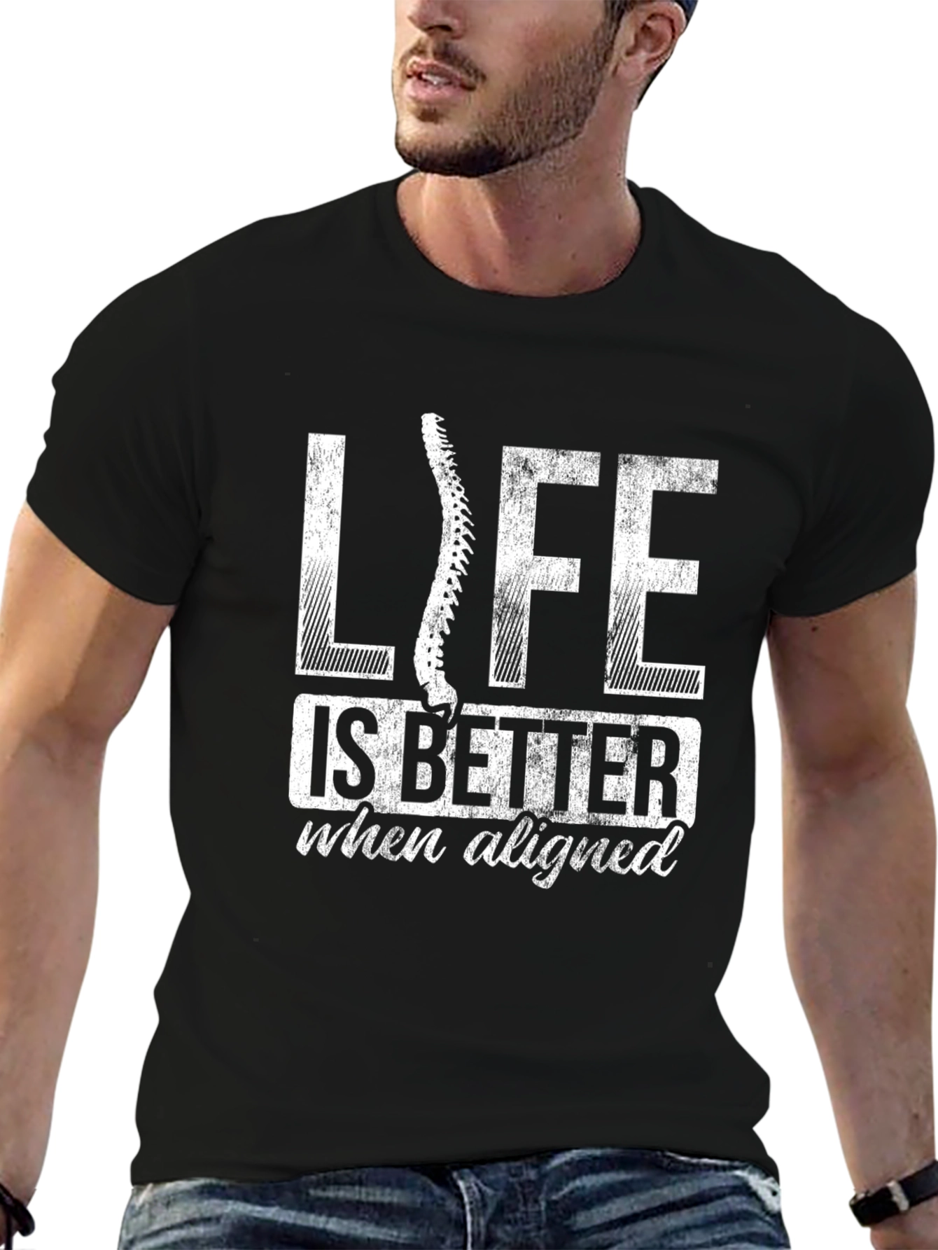 Life is Better Aligned T-Shirt - Chiropractic Tee