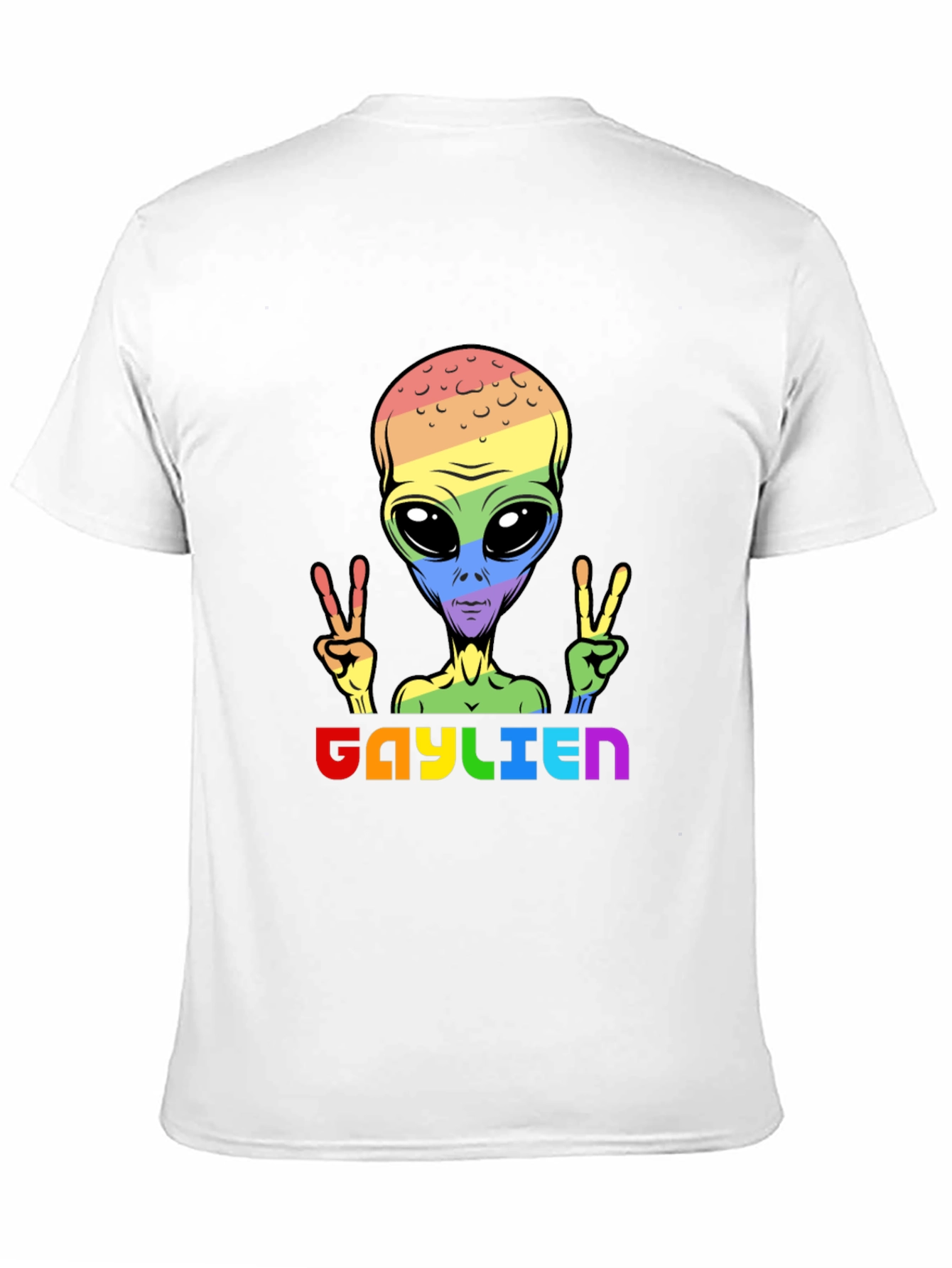 Gaylien Pride T-Shirt - LGBTQ Alien Peace