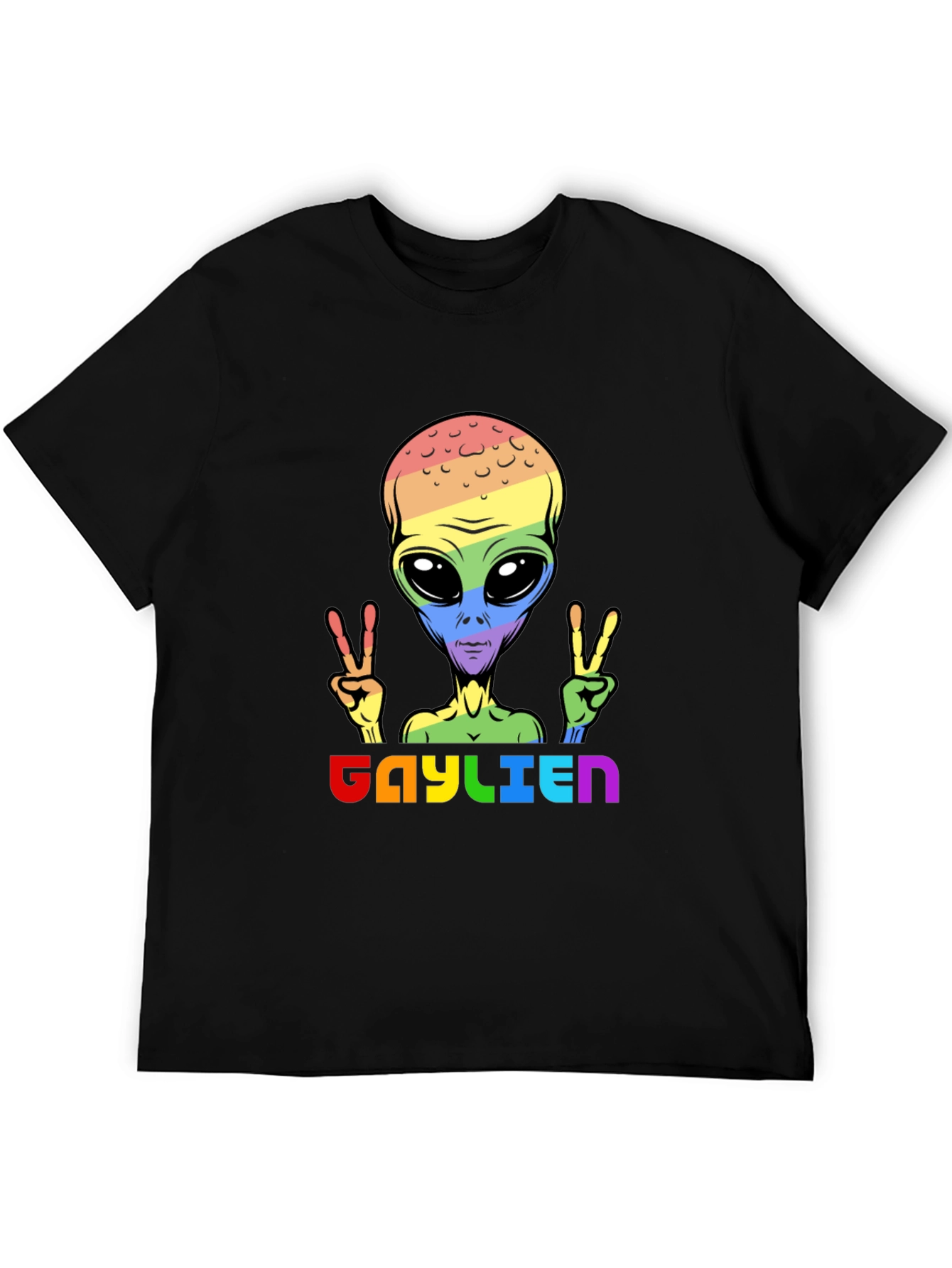 Gaylien Pride T-Shirt - LGBTQ Alien Peace