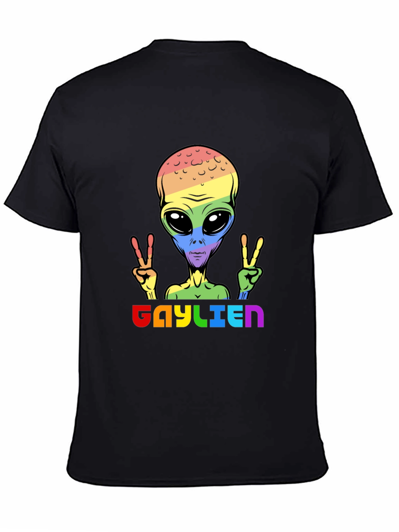 Gaylien Pride T-Shirt - LGBTQ Alien Peace
