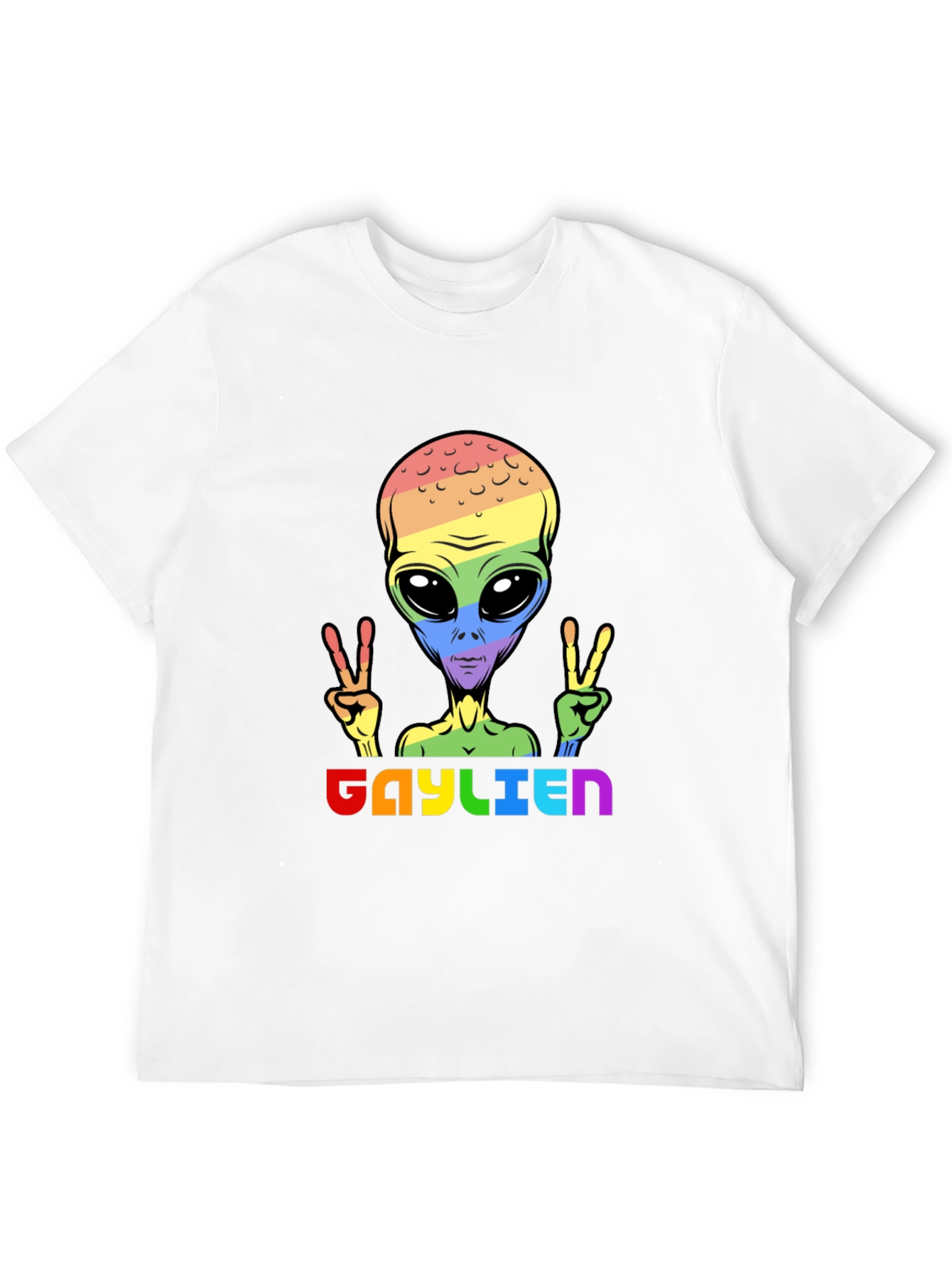 Gaylien Pride T-Shirt - LGBTQ Alien Peace