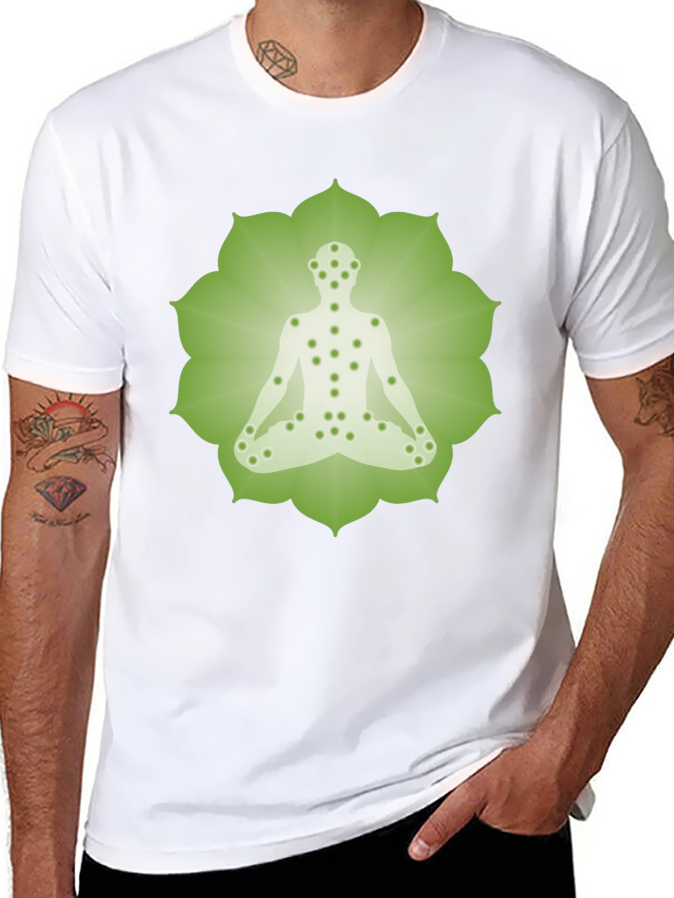 Heart Chakra Yoga T-Shirt - Spiritual Meditation Tee
