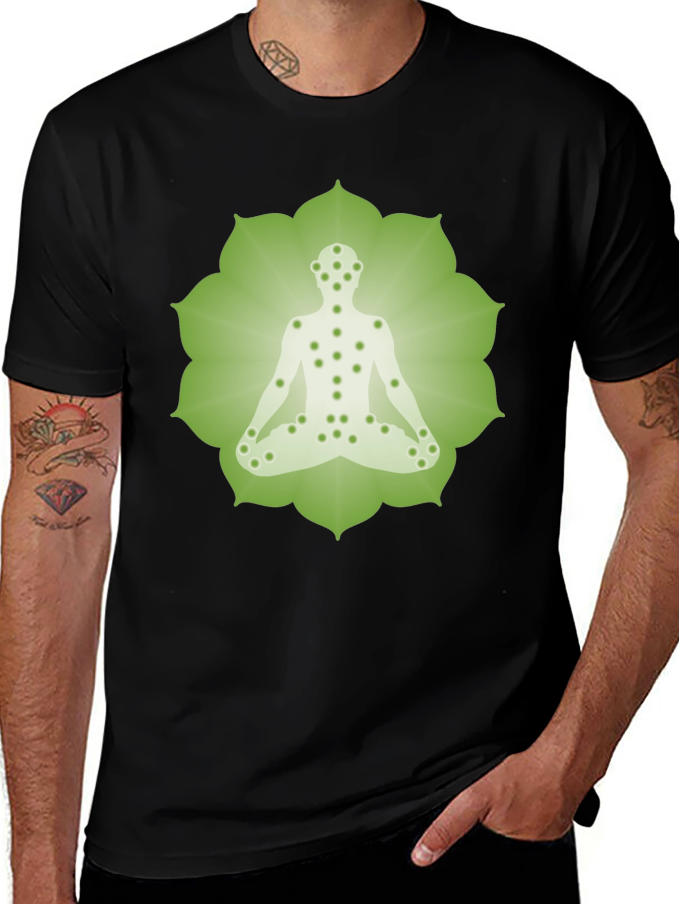 Heart Chakra Yoga T-Shirt - Spiritual Meditation Tee