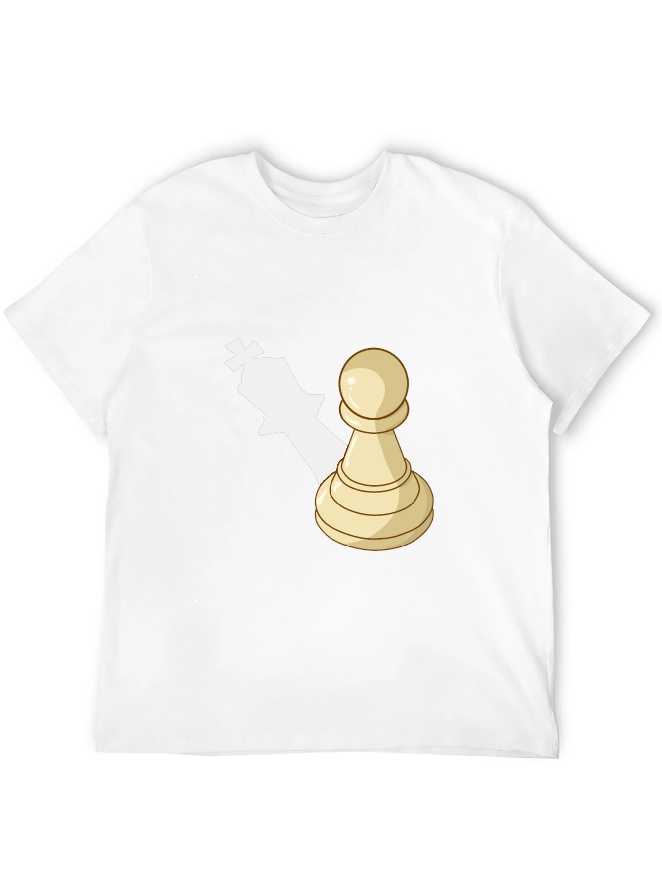 Chess Piece Graphic Tee - Pawn King Shadow