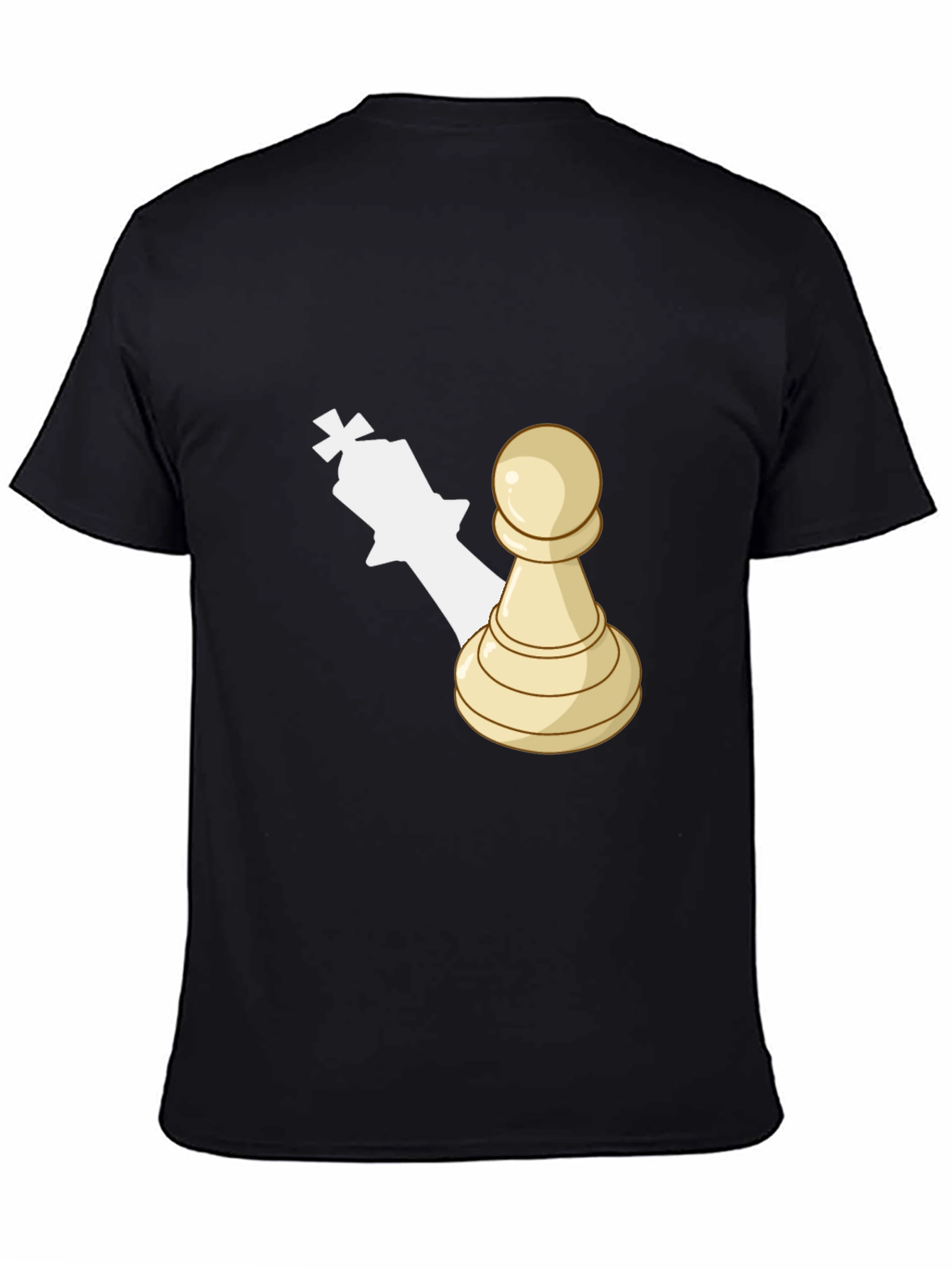 Chess Piece Graphic Tee - Pawn King Shadow