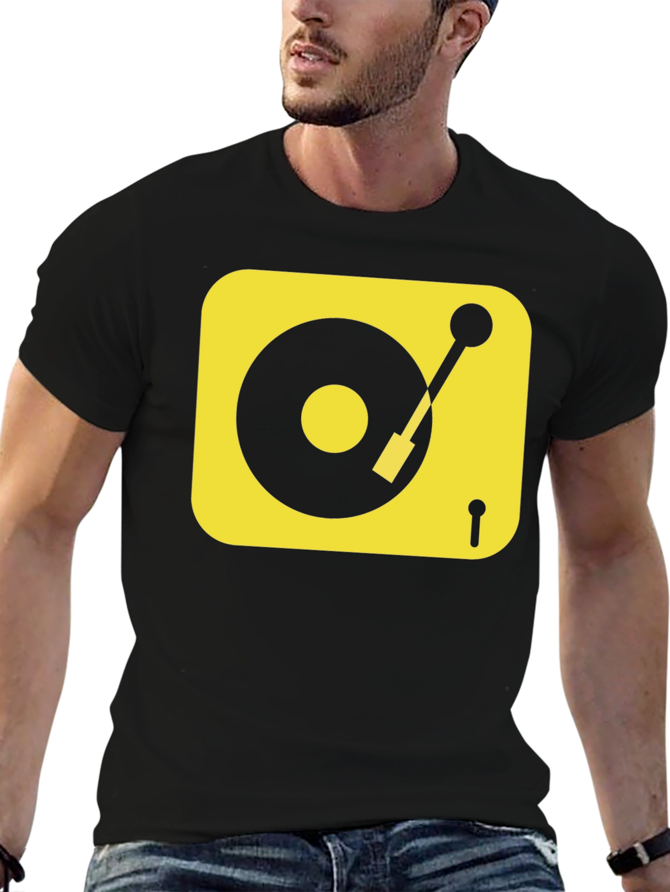 DJ Turntable Graphic Tee - Cool Music Lover Shirt