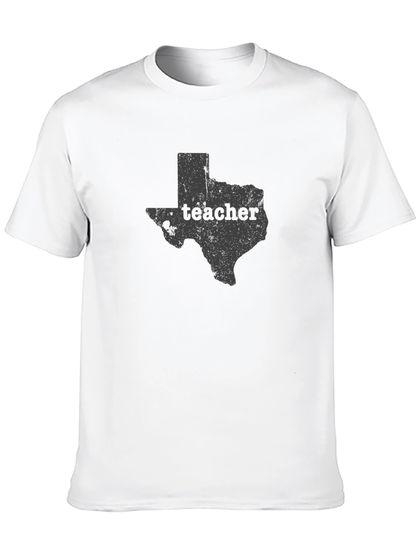 Texas Teacher Graphic Tee - Black Cotton T-Shirt