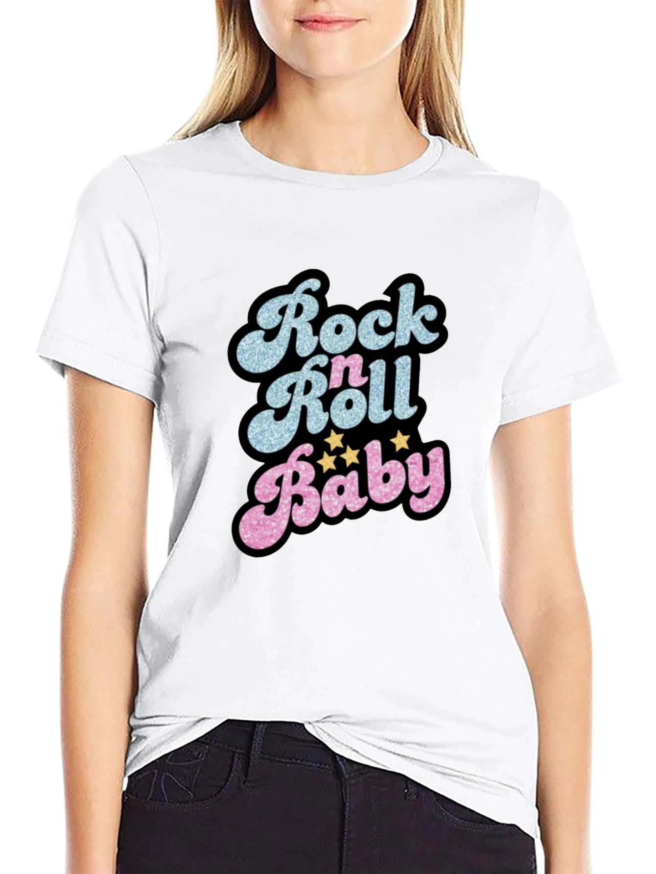 Rock n Roll Baby Graphic T-Shirt - Retro Style