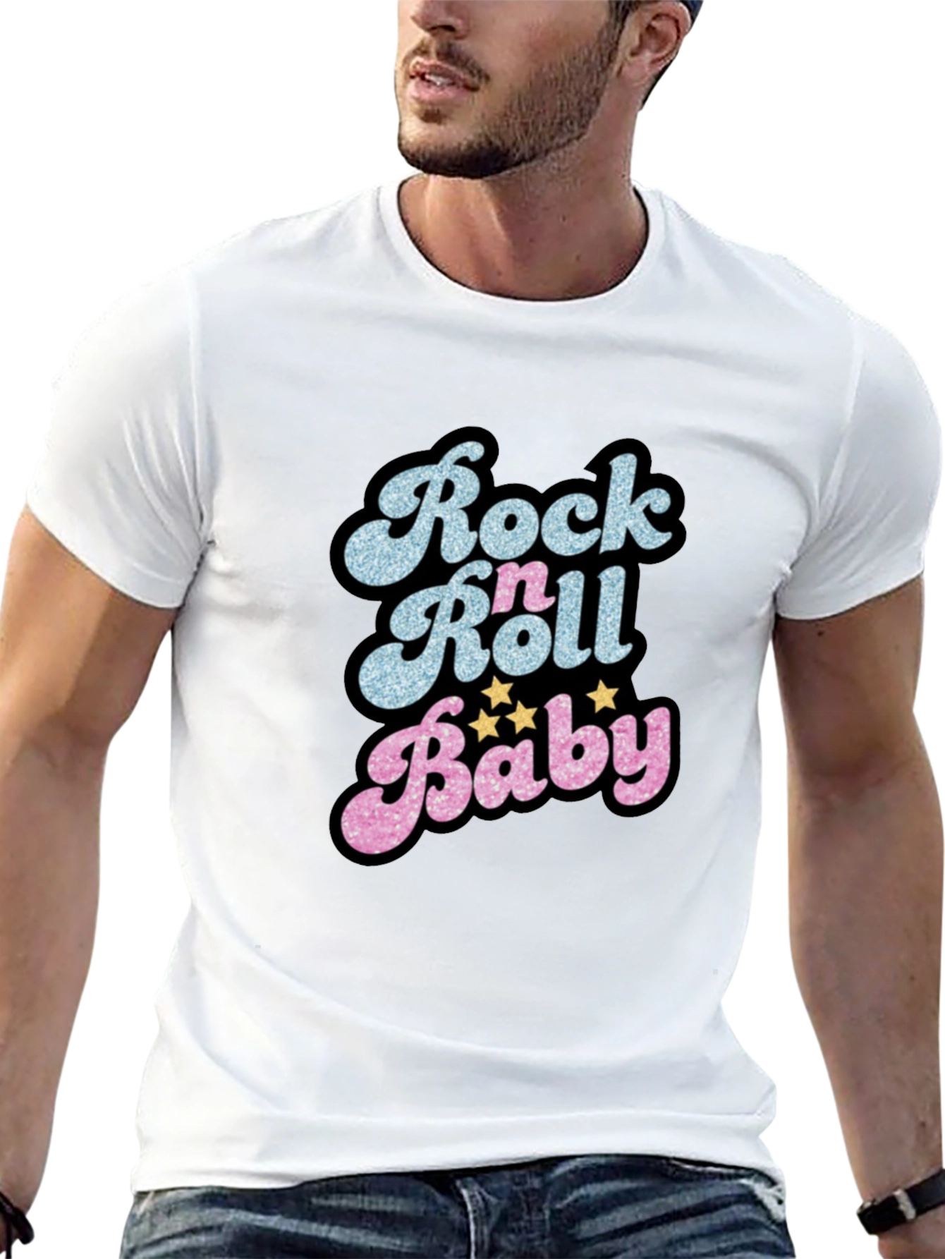 Rock n Roll Baby Graphic T-Shirt - Retro Style