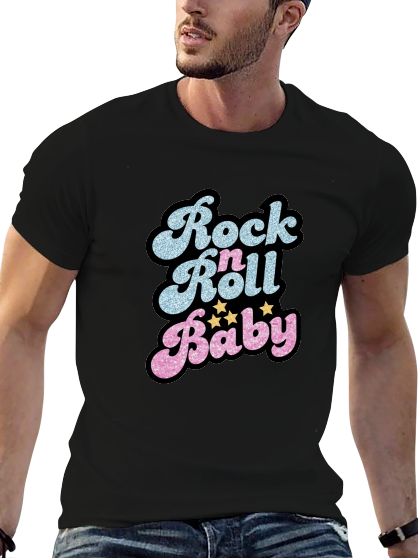 Rock n Roll Baby Graphic T-Shirt - Retro Style