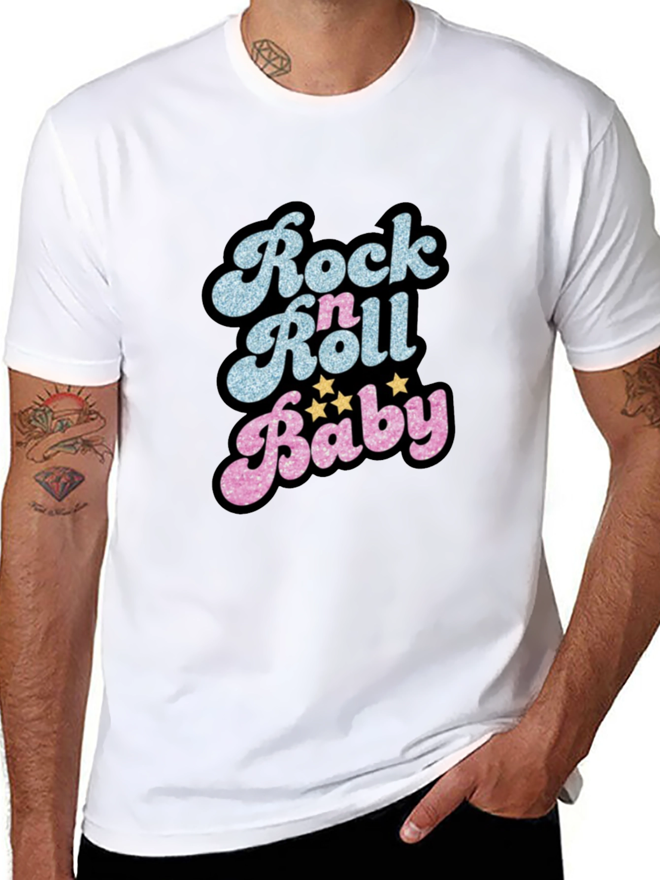 Rock n Roll Baby Graphic T-Shirt - Retro Style