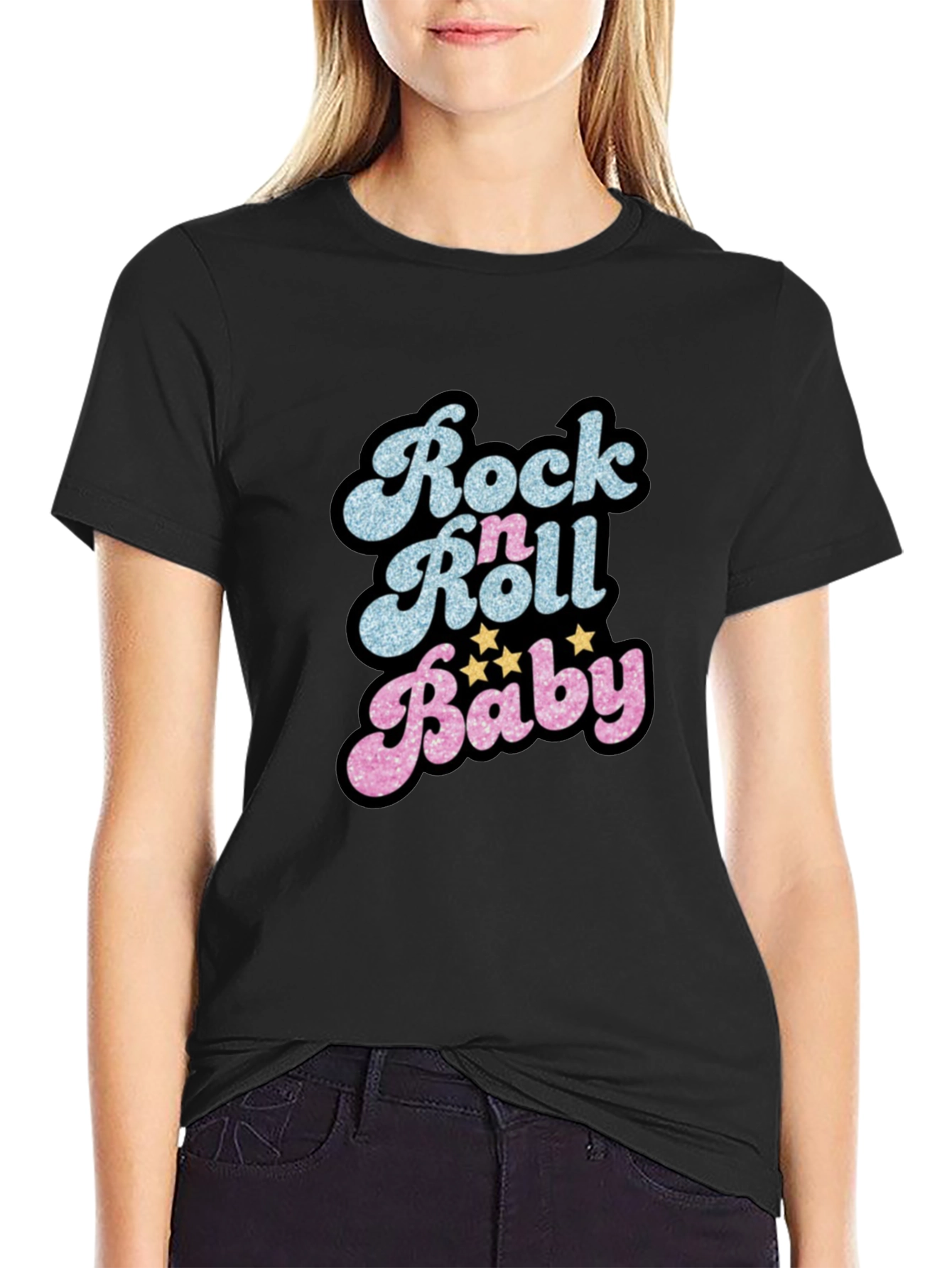 Rock n Roll Baby Graphic T-Shirt - Retro Style
