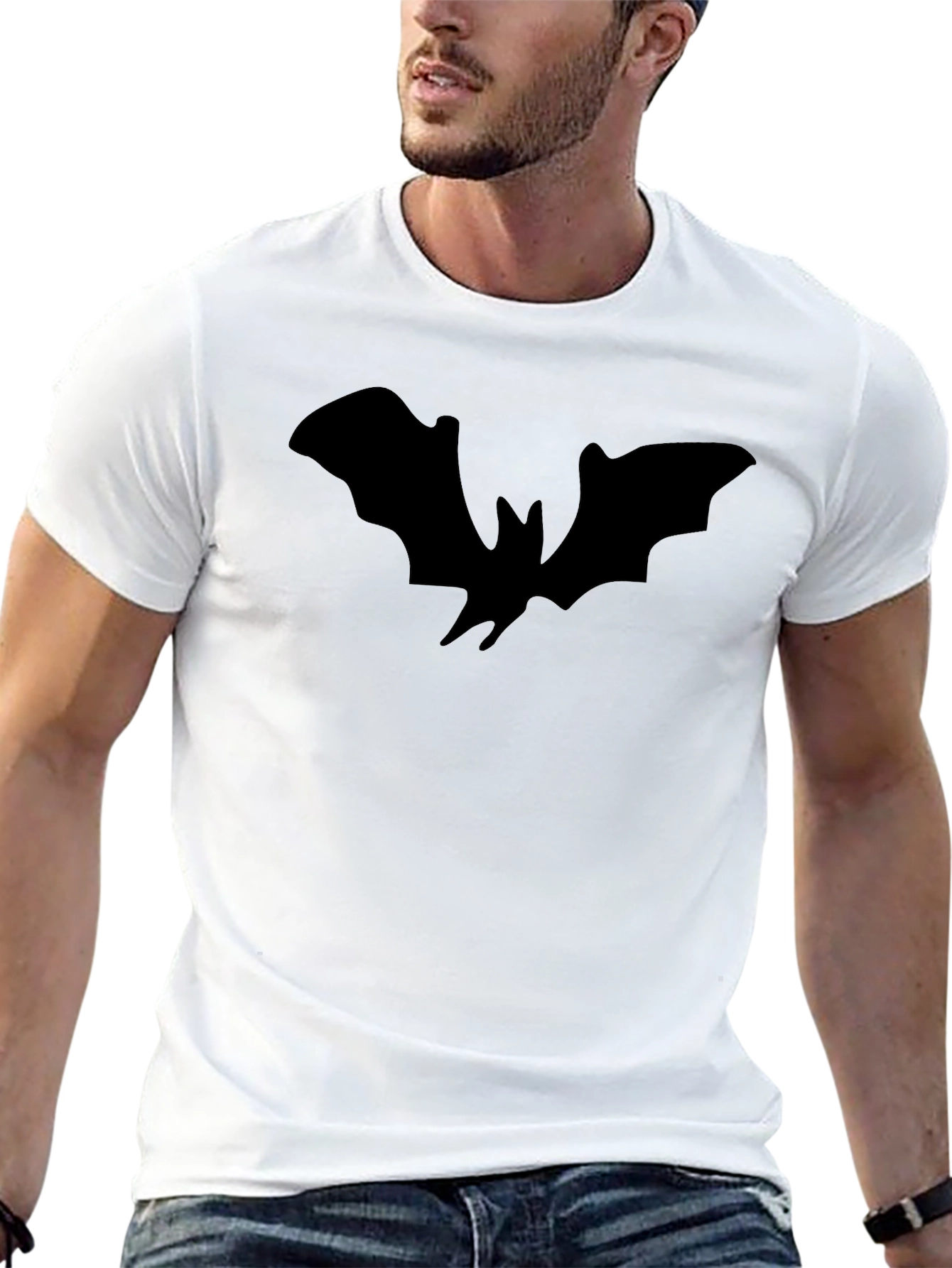 Bat Silhouette Black T-Shirt
