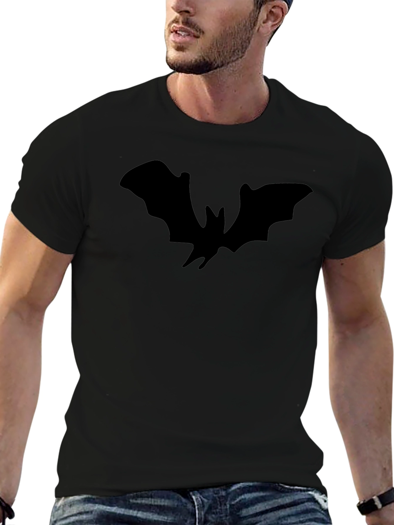 Bat Silhouette Black T-Shirt