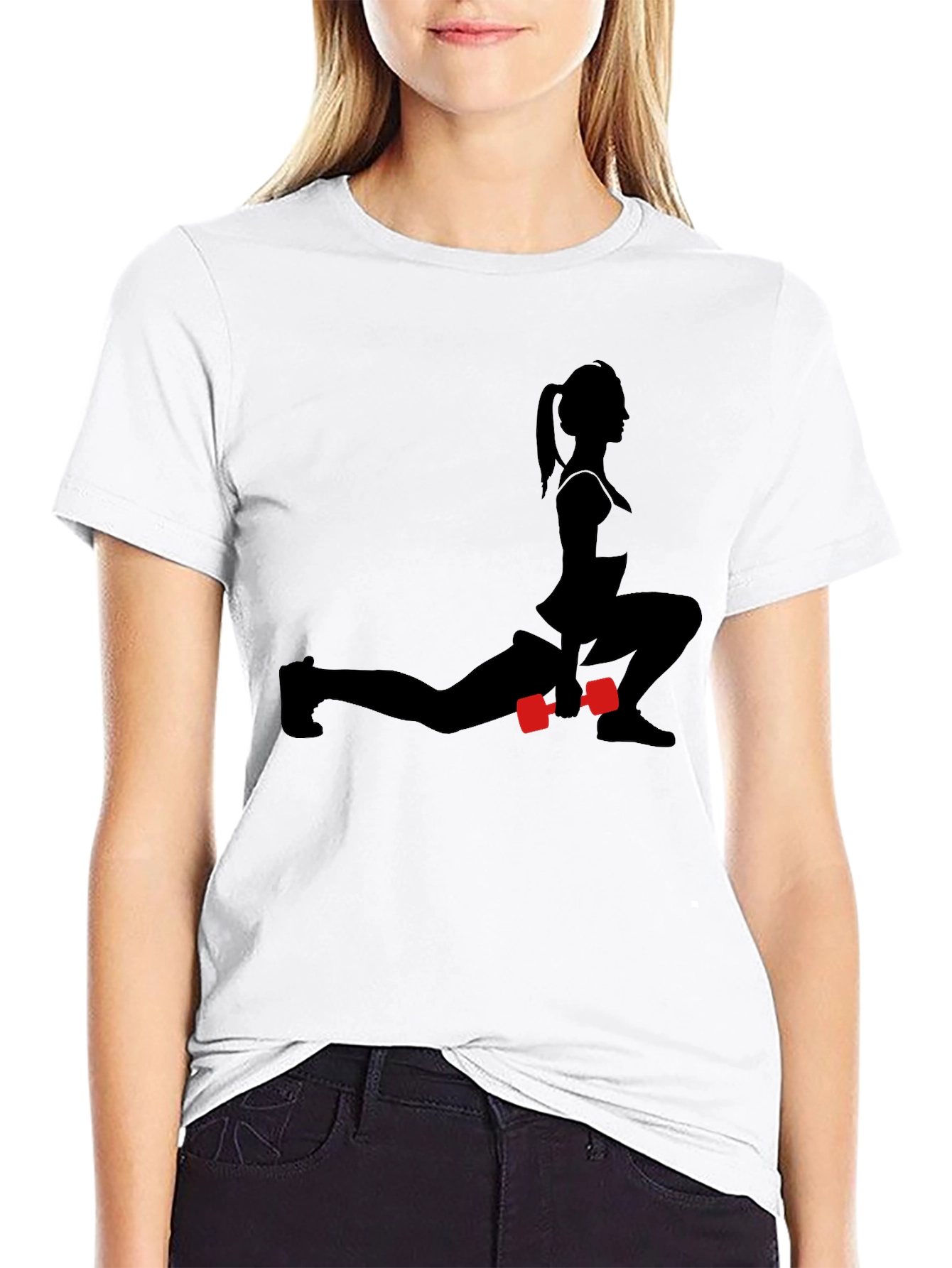 Fitness Silhouette T-Shirt - Workout Ready