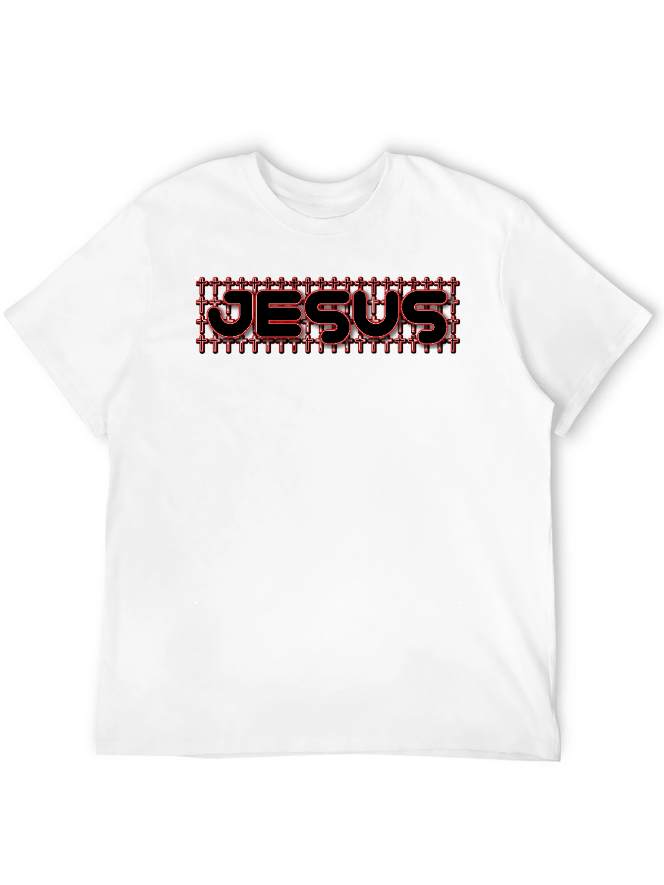 Jesus Cross T-Shirt Black Christian Graphic Tee