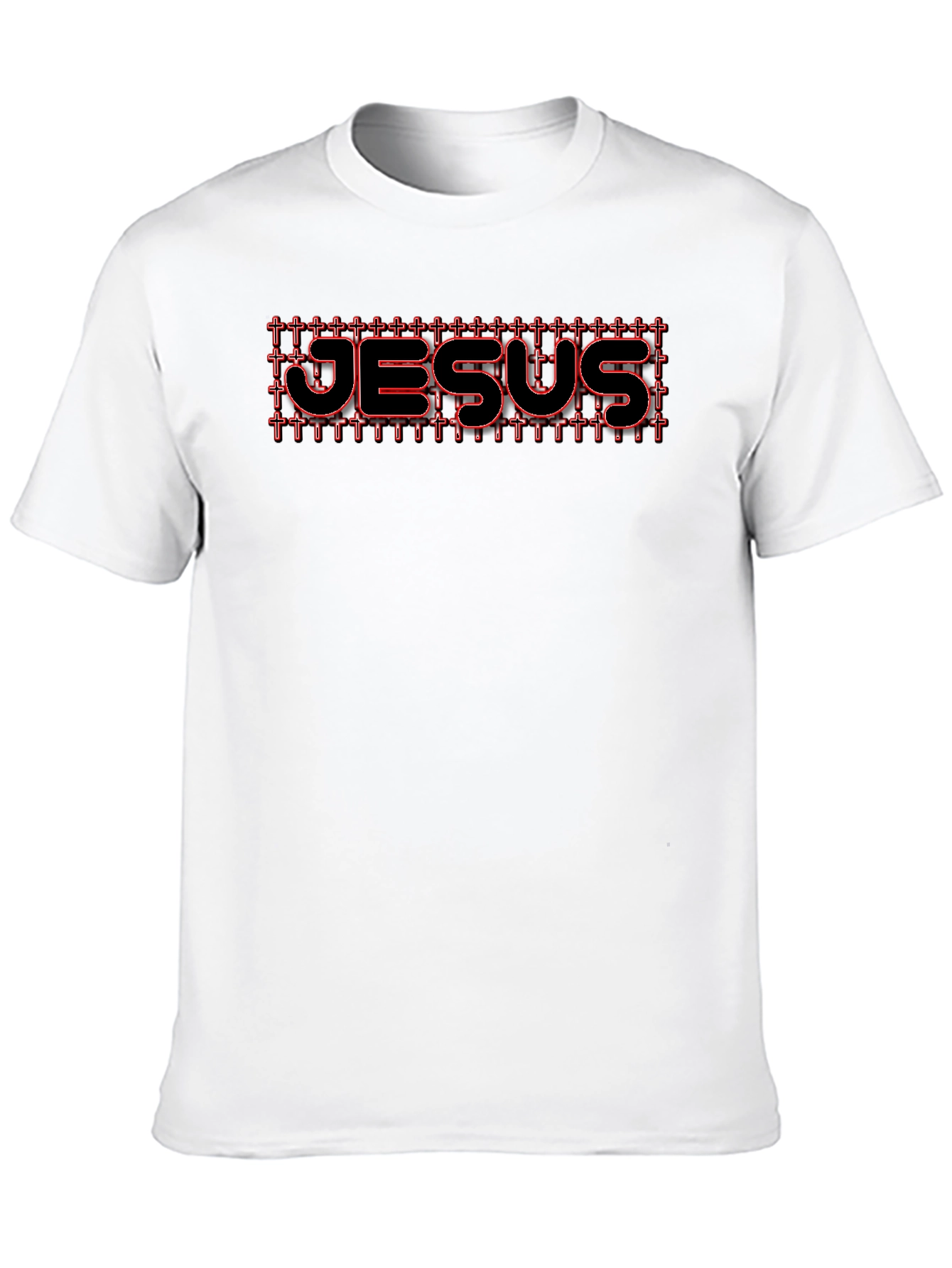 Jesus Cross T-Shirt Black Christian Graphic Tee