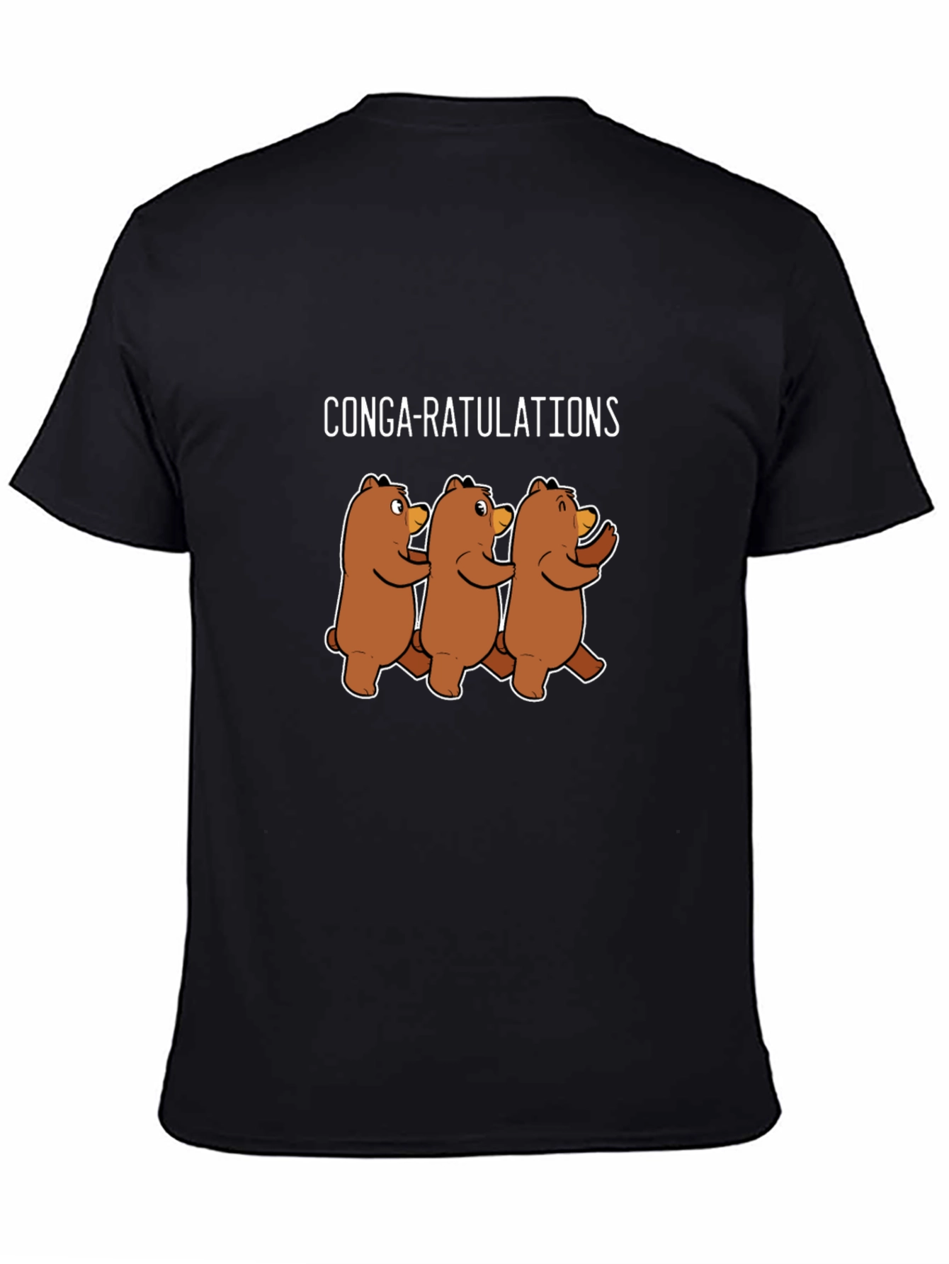 Conga-ratulations Funny Bear Graphic T-Shirt