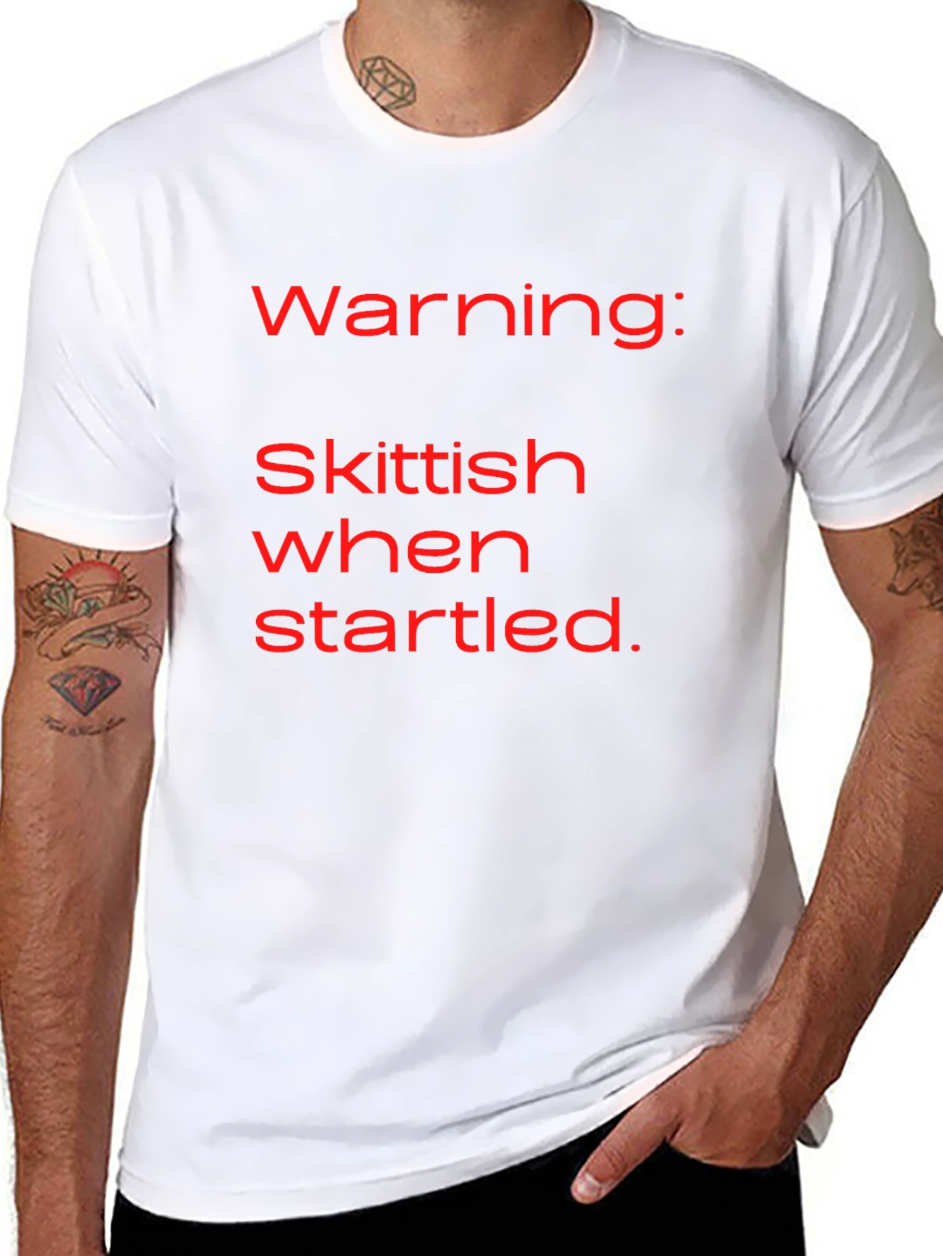 Warning: Skittish When Startled T-Shirt