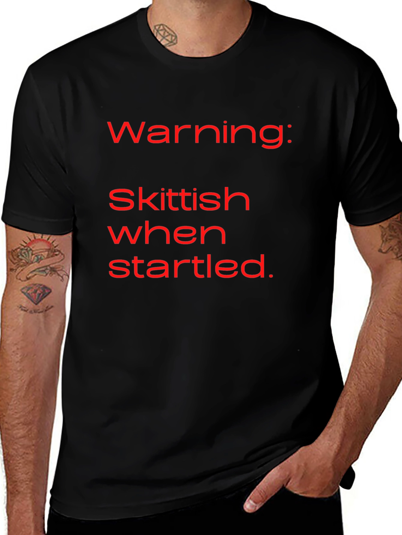 Warning: Skittish When Startled T-Shirt