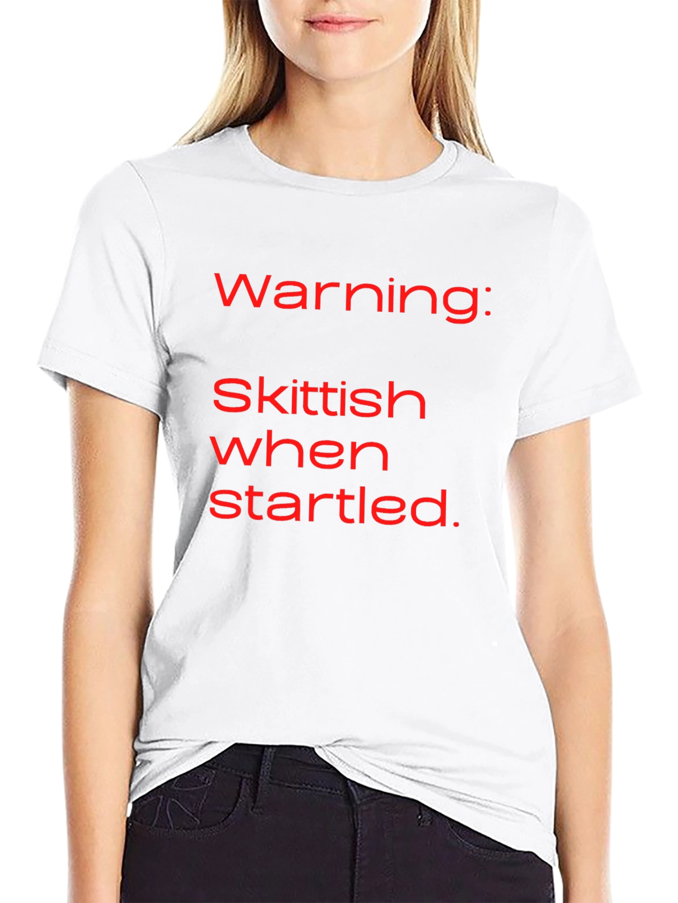 Warning: Skittish When Startled T-Shirt