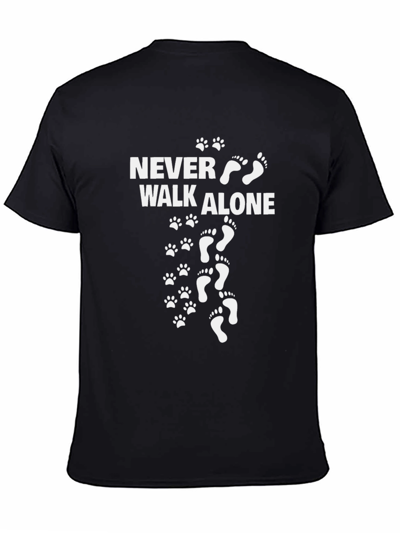 Never Walk Alone Graphic Print T-Shirt