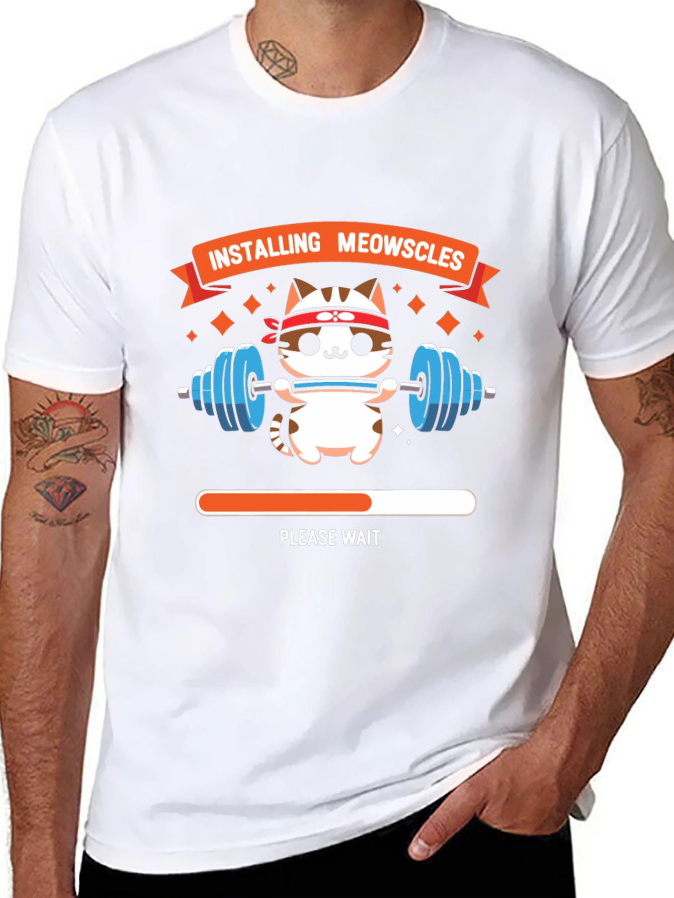Installing Meowscles Cat Gym T-Shirt
