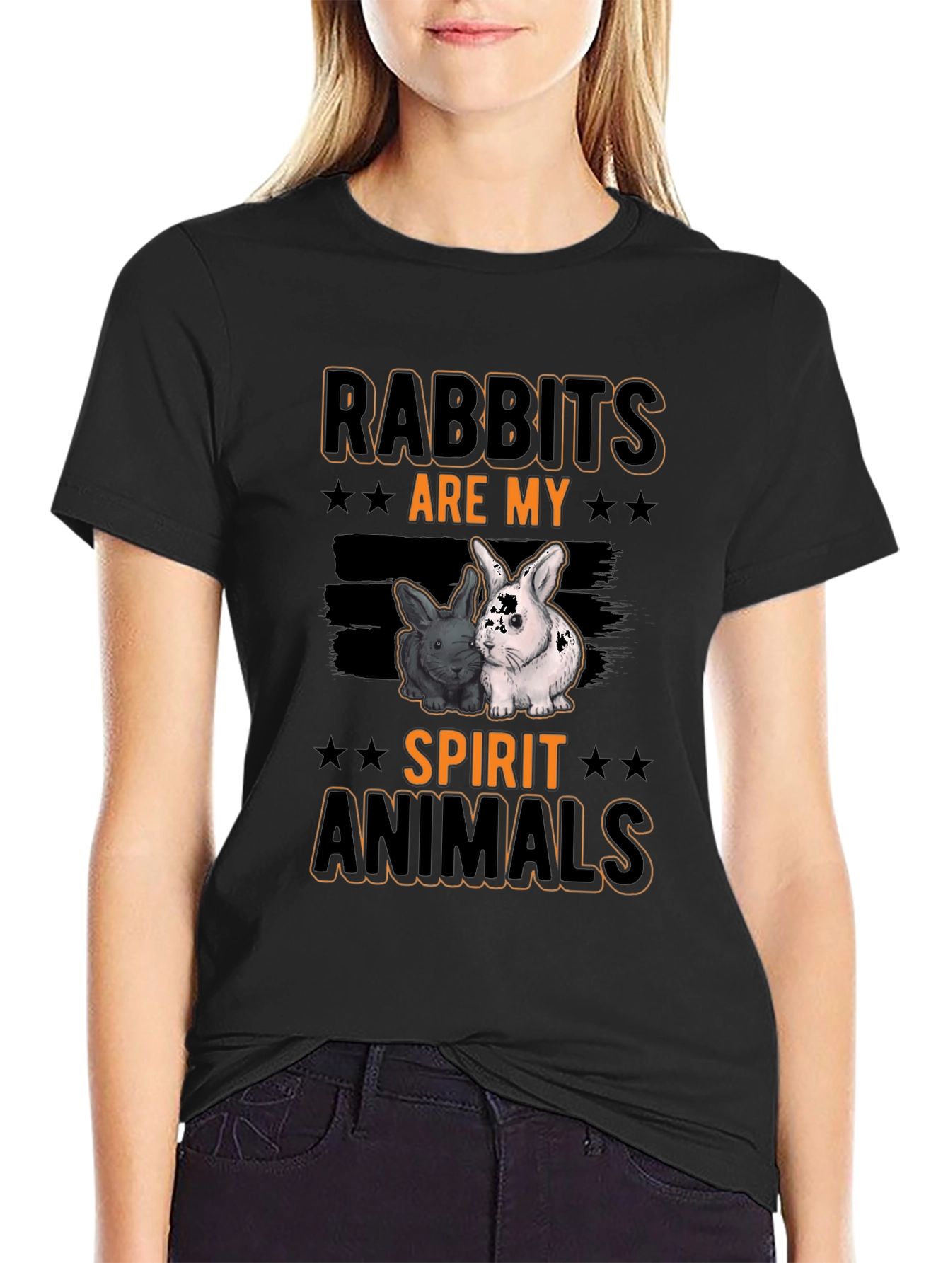 Rabbits Are My Spirit Animals Graphic T-Shirt