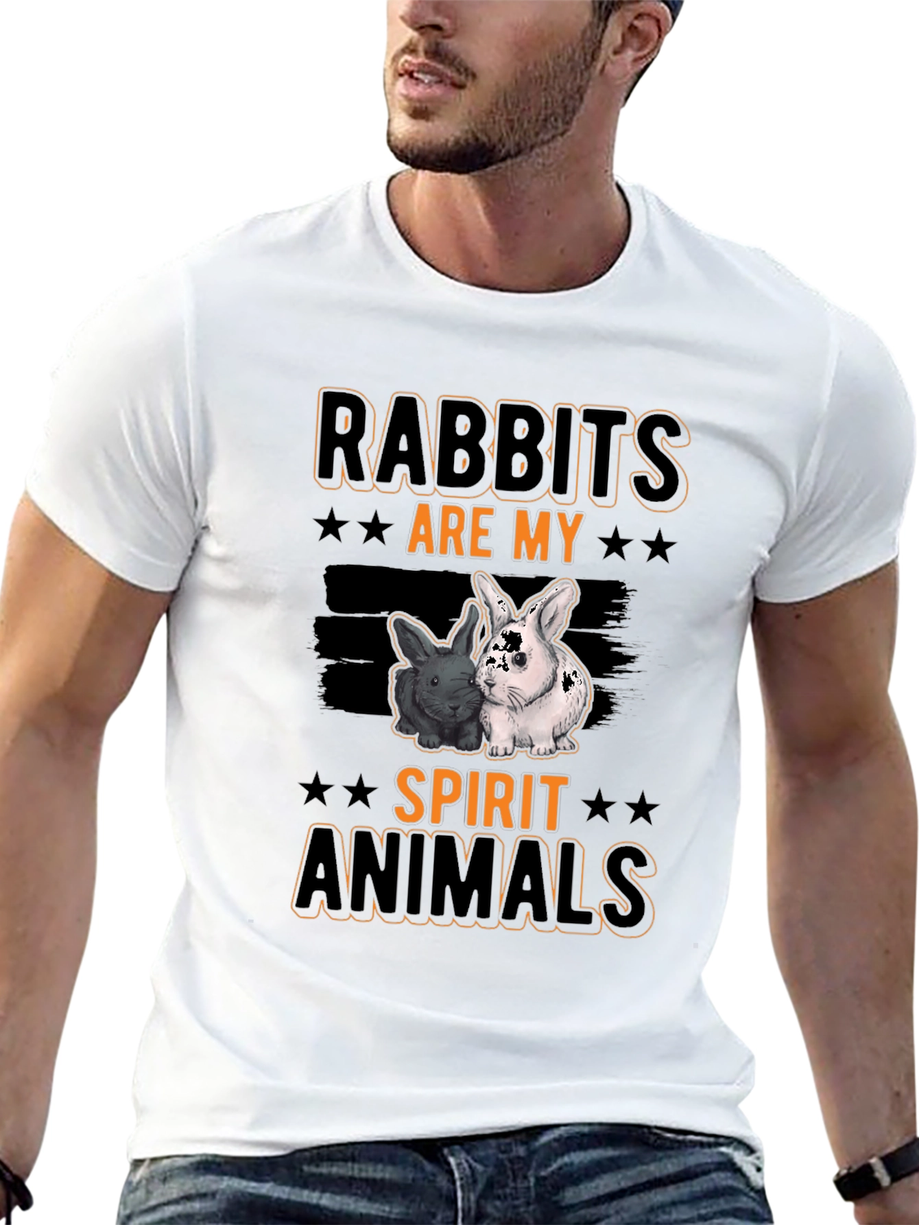 Rabbits Are My Spirit Animals Graphic T-Shirt