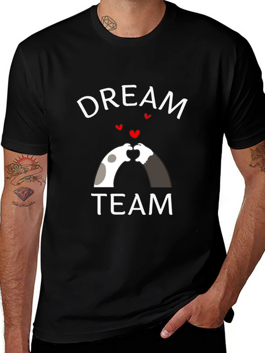 Dream Team Heart Hands Graphic Tee - Black