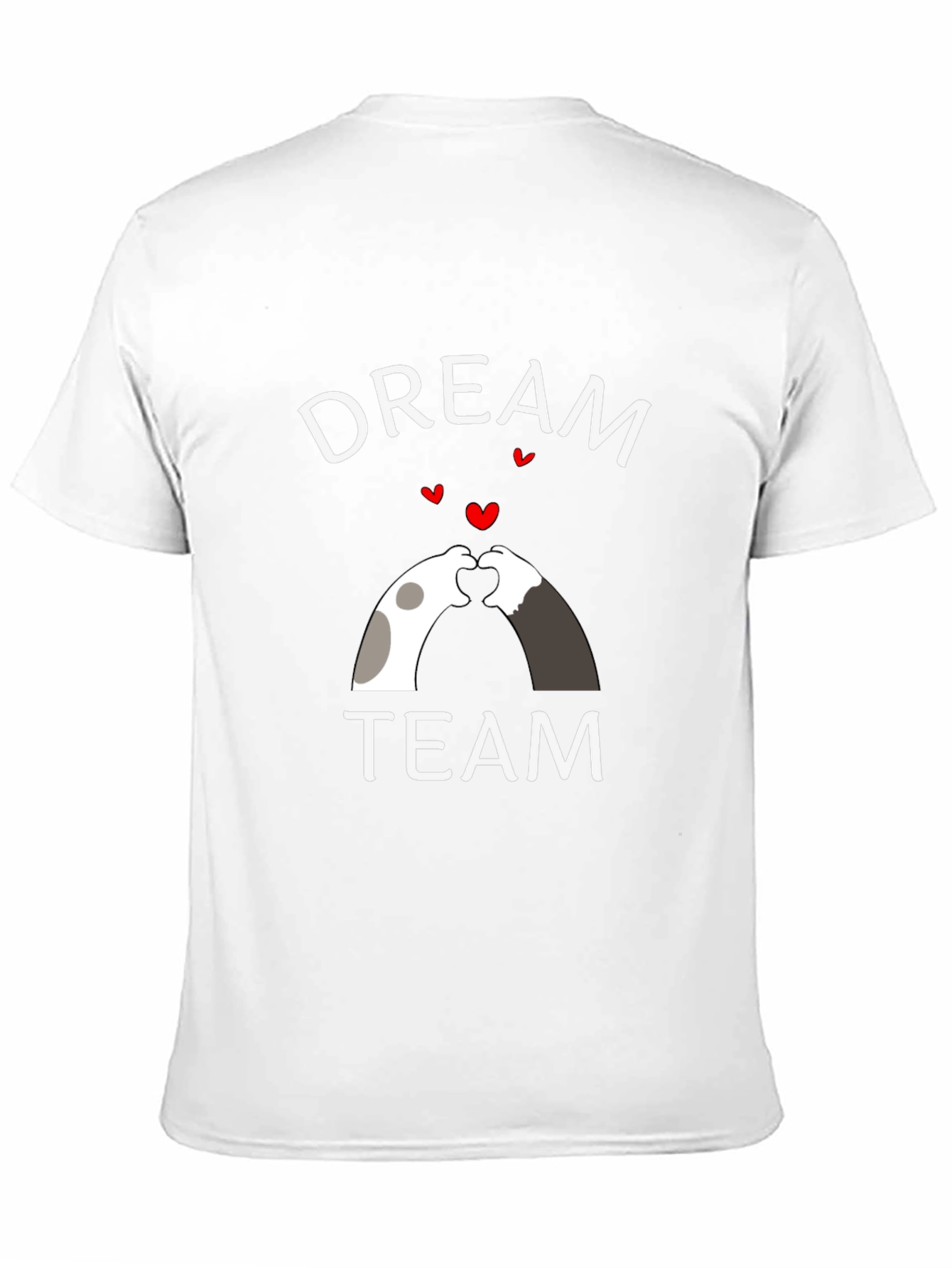 Dream Team Heart Hands Graphic Tee - Black