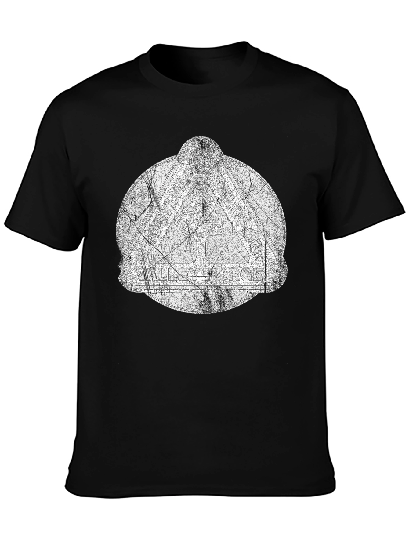 Distressed Graphic Black T-Shirt