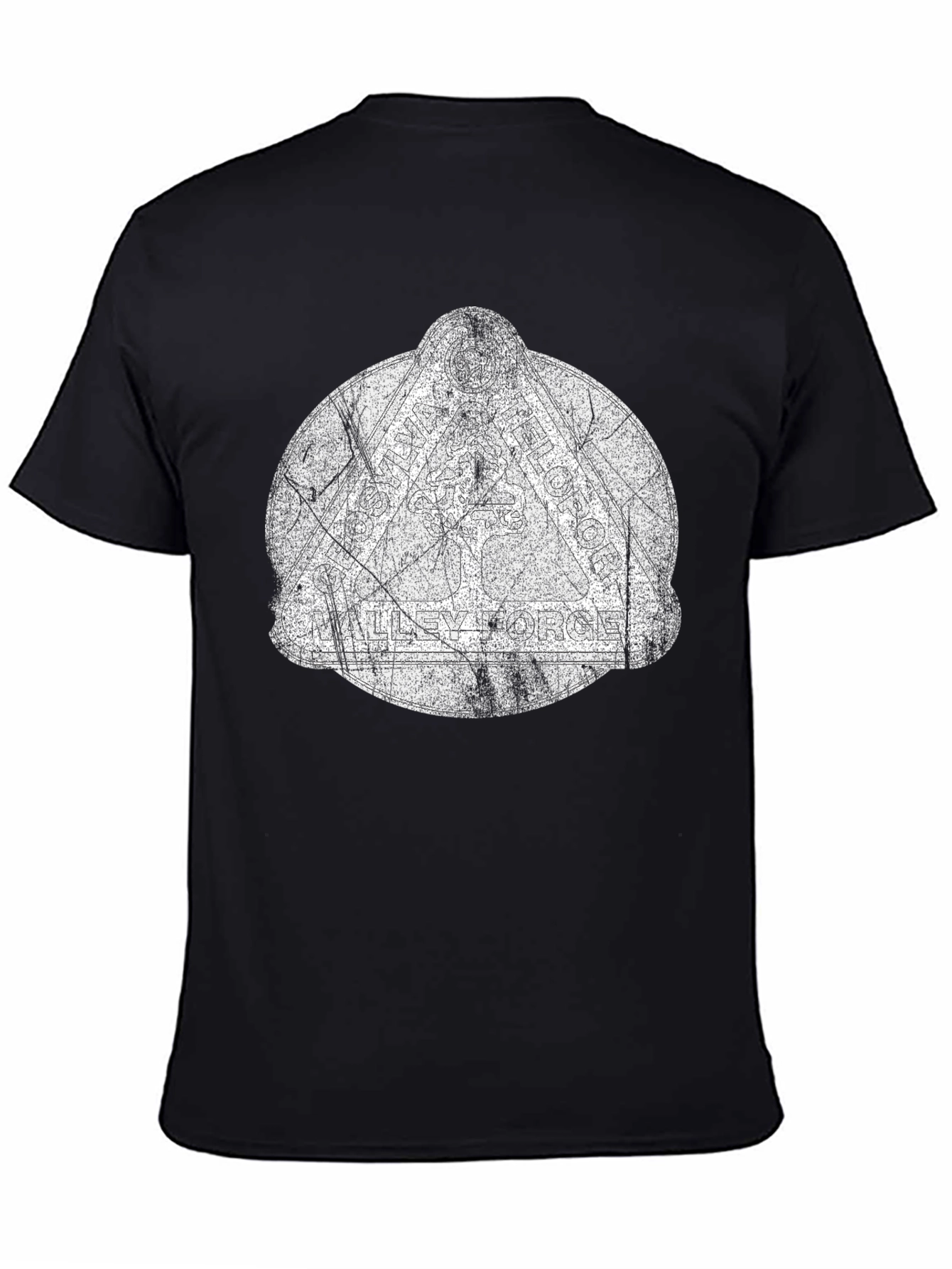 Distressed Graphic Black T-Shirt