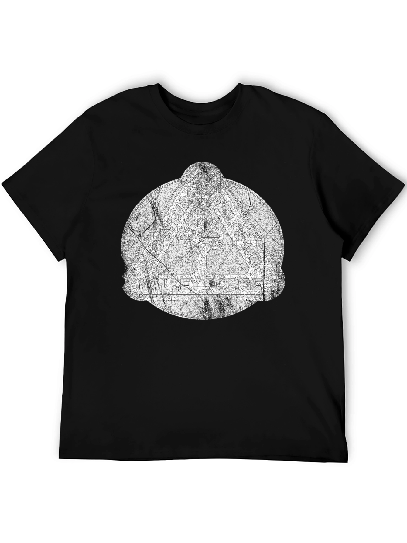 Distressed Graphic Black T-Shirt