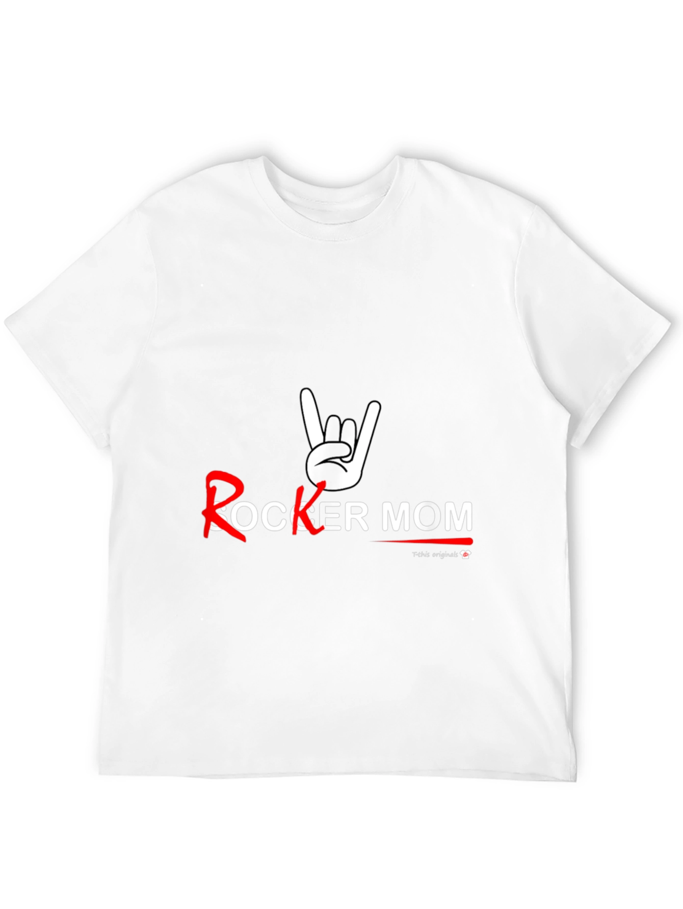 Rocker Mom T-Shirt - Black Graphic Tee